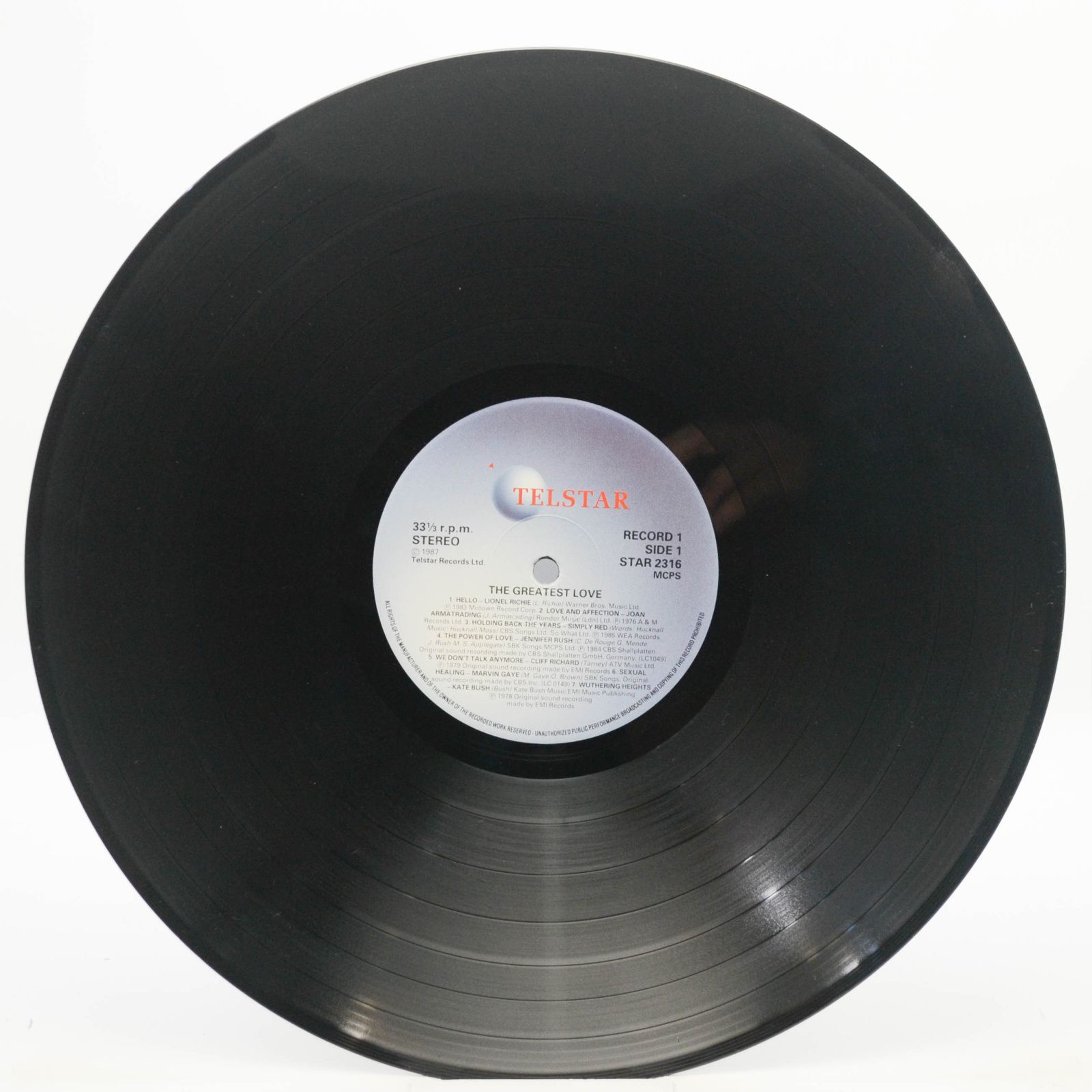 Various — The Greatest Love (2LP), 1988