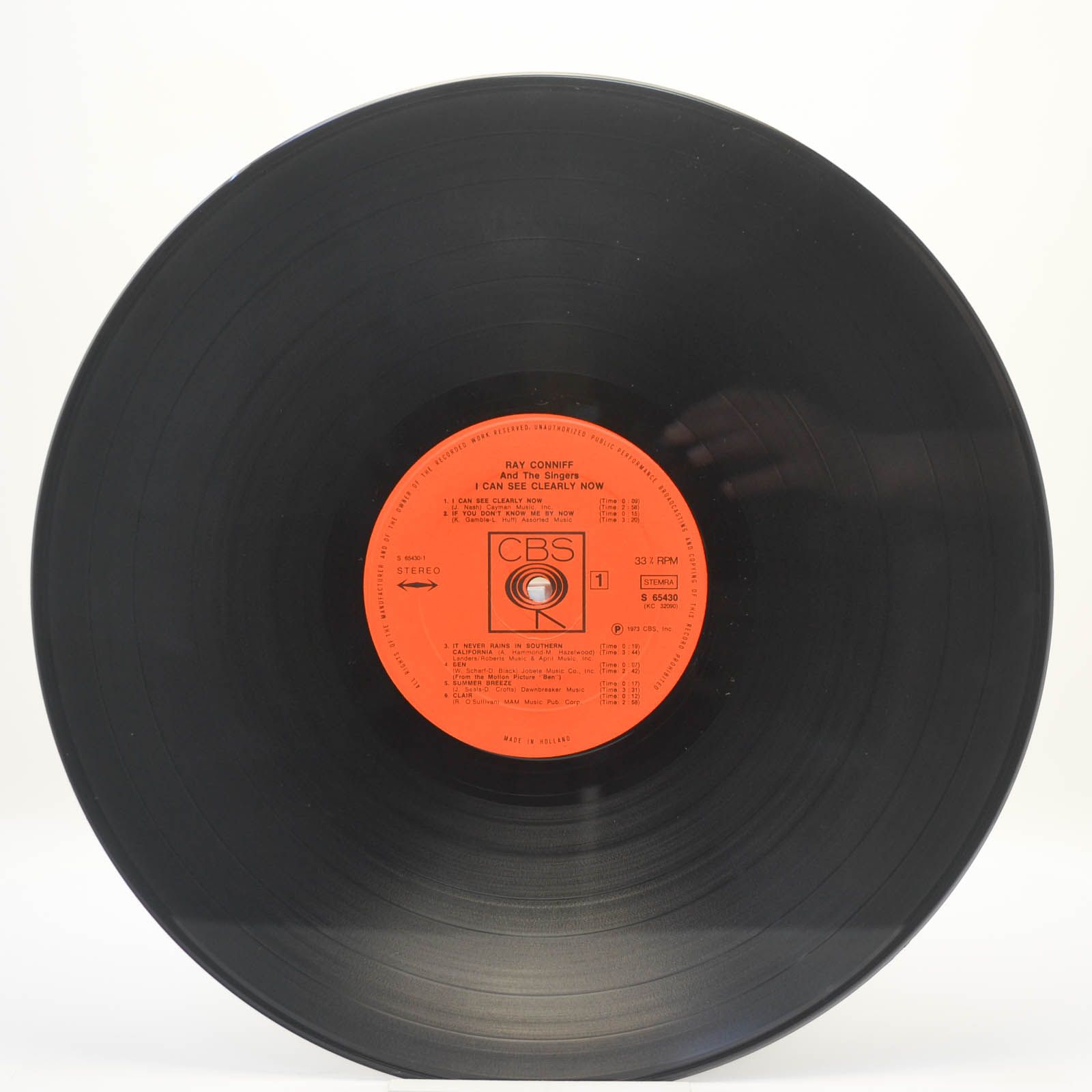 Виниловая пластинка Ray Conniff — I Can See Clearly Now, 1973