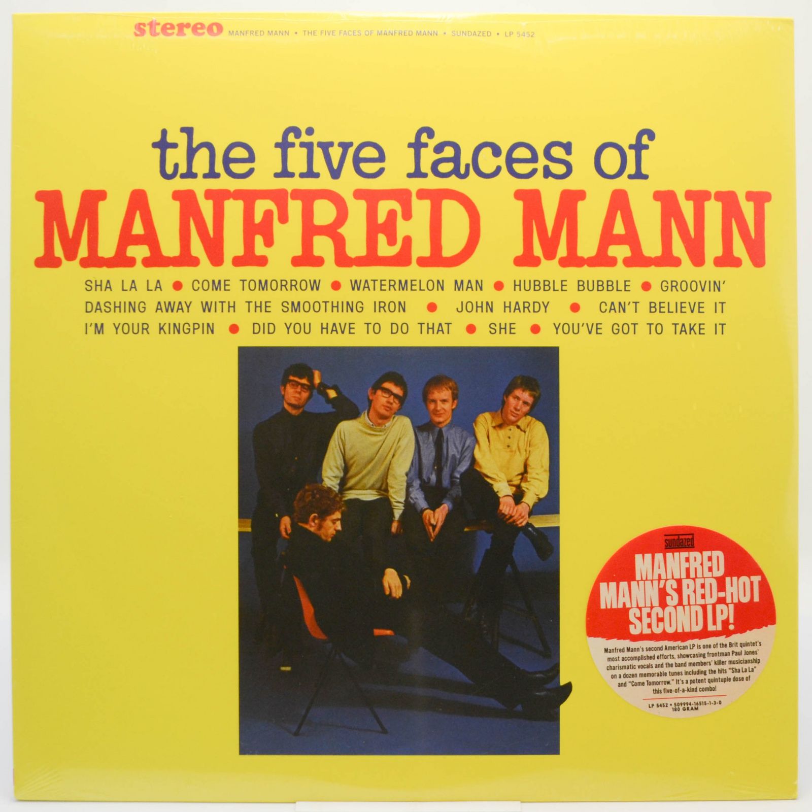 Виниловая пластинка The Five Faces Of Manfred Mann (US), 1965