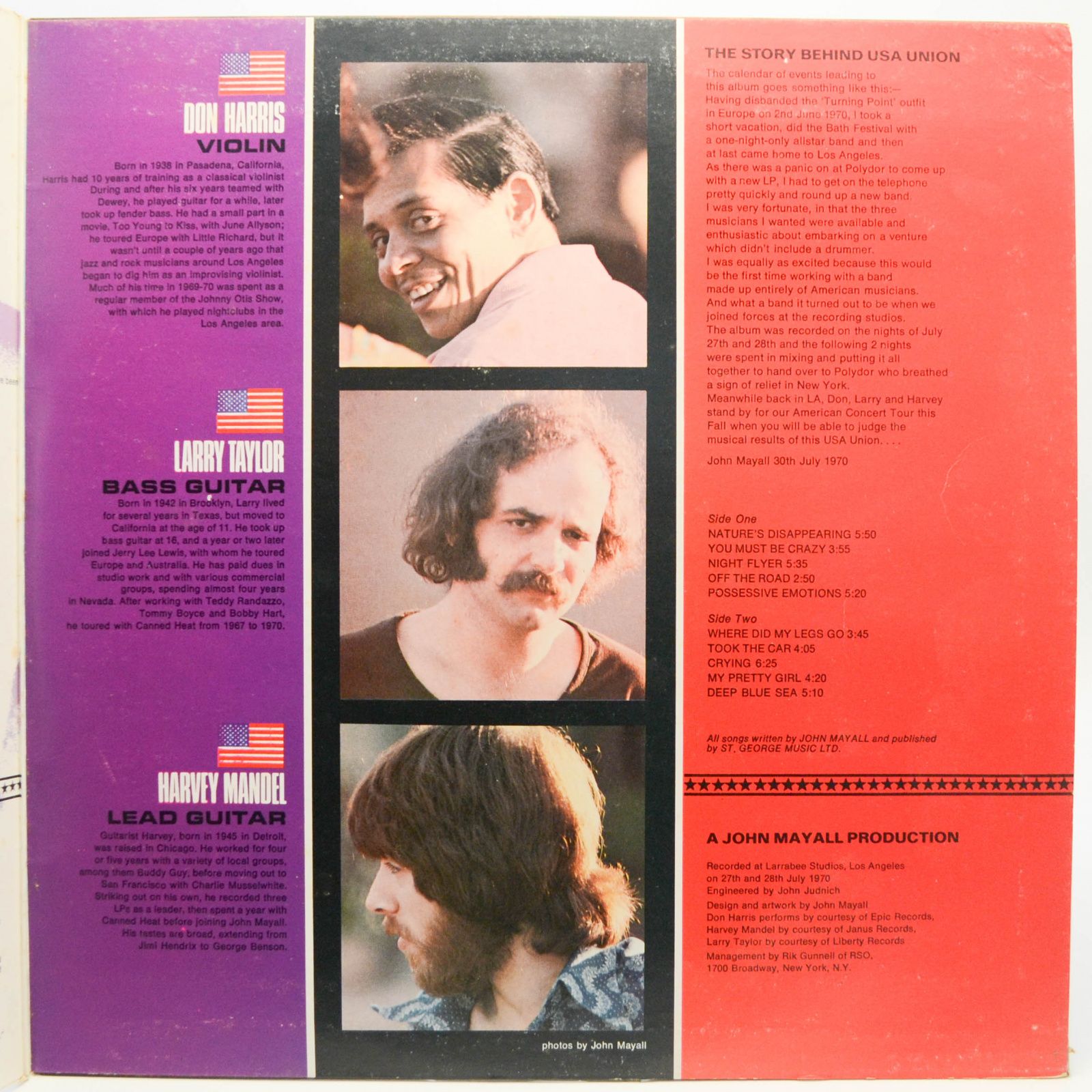 John Mayall — USA Union, 1970