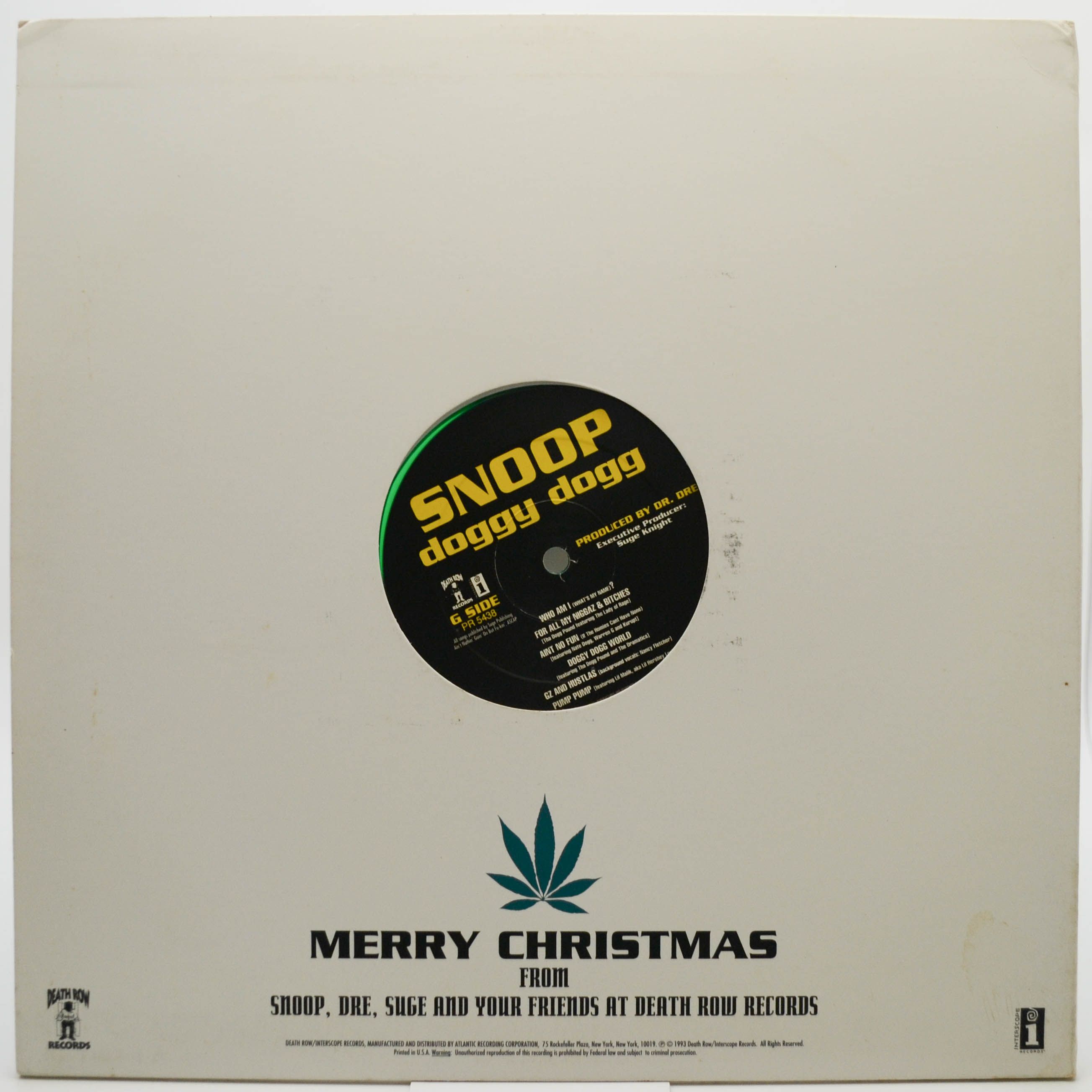Snoop Doggy Dogg — Merry Christmas Muthafuckers (USA), 1993