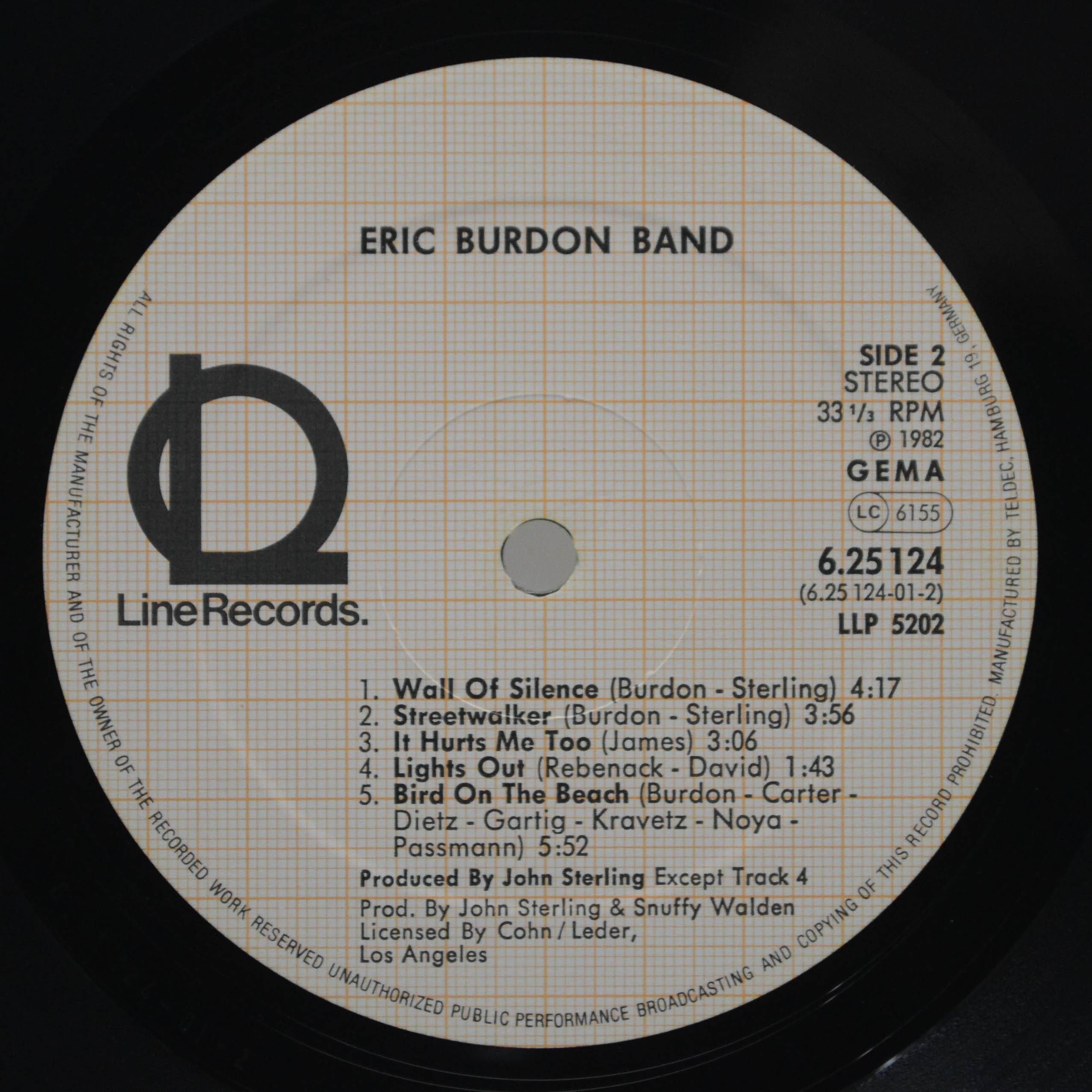 Виниловая пластинка Eric Burdon Band — Eric Burdon Band, 1982