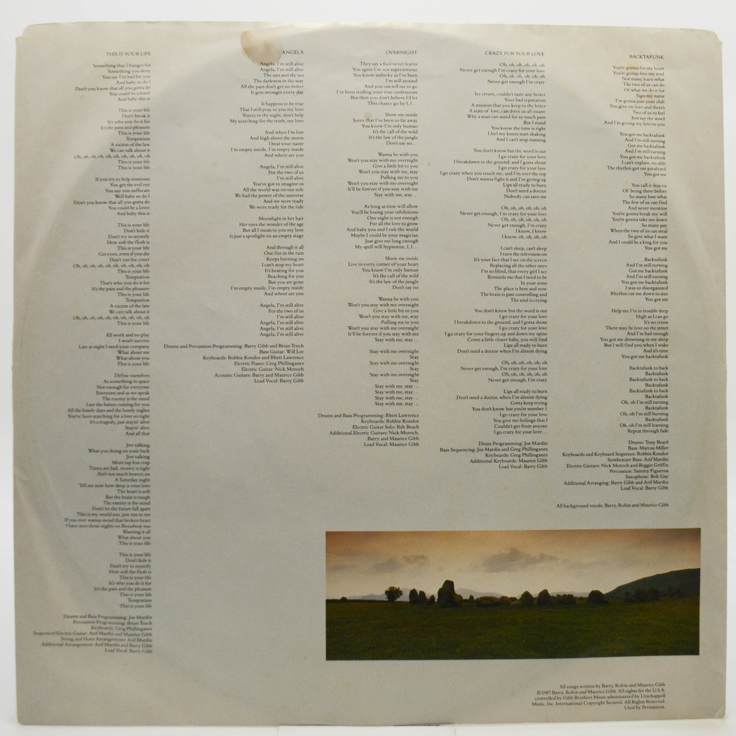 Bee Gees — E-S-P, 1987