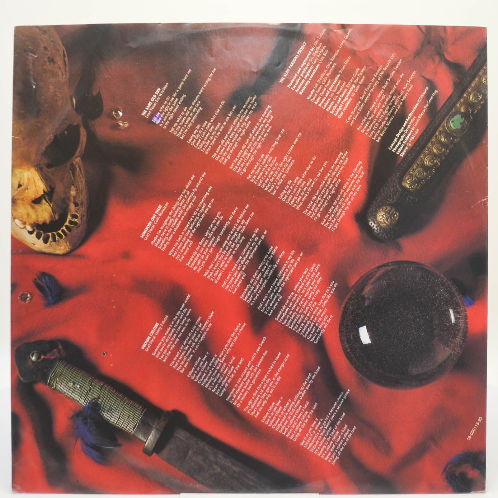 Виниловая пластинка Alan Parsons Project — Vulture Culture, 1985