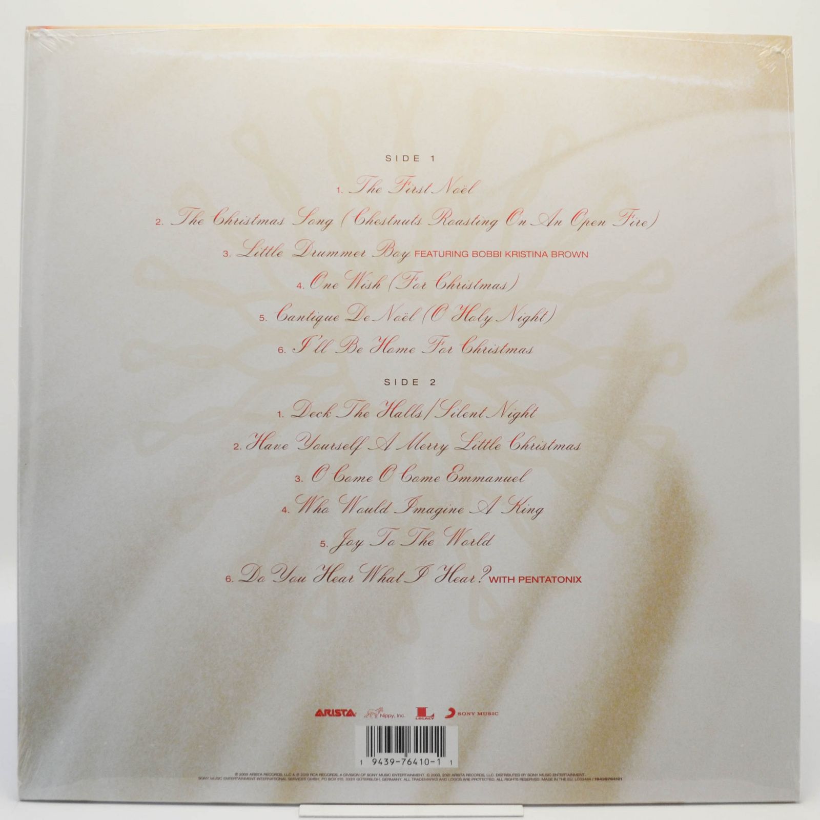 Виниловая пластинка Whitney Houston — One Wish : The Holiday Album, 2003