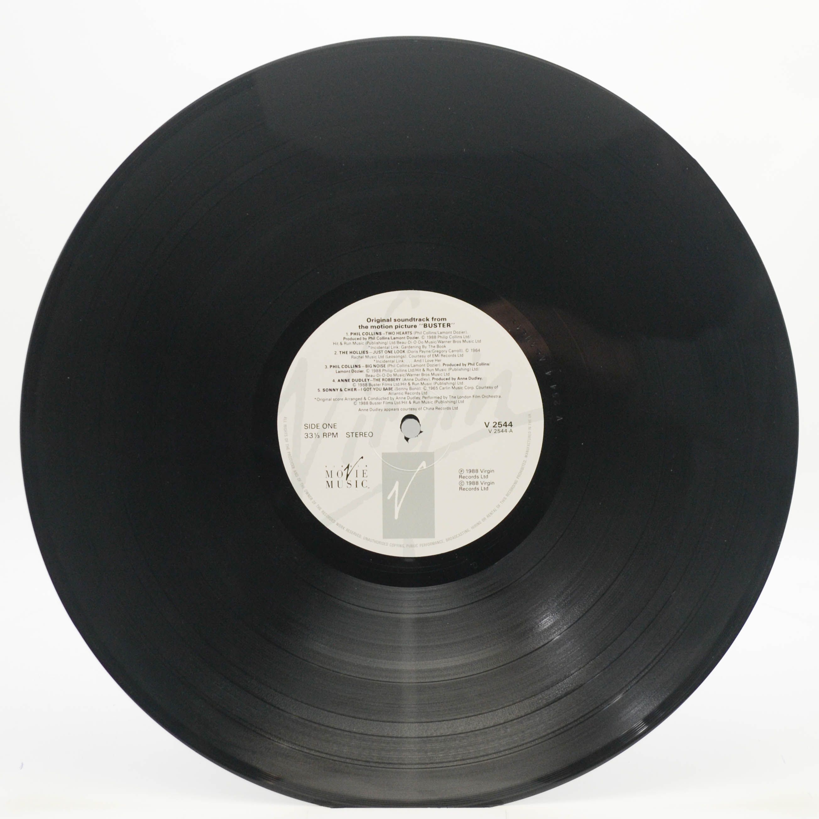 Various — Buster - Original Motion Picture Soundtrack (UK), 1988