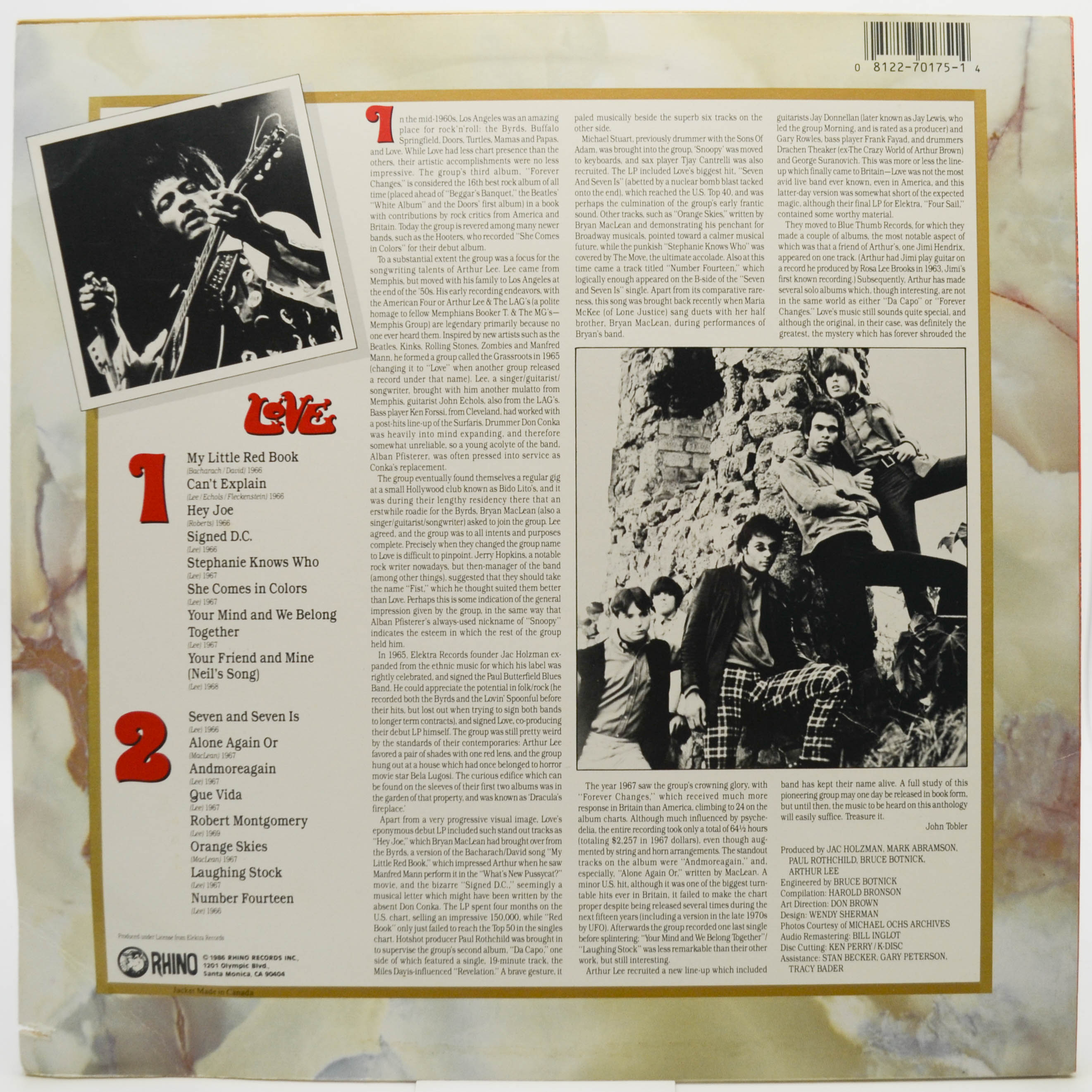 Love — The Best Of Love (USA), 1980