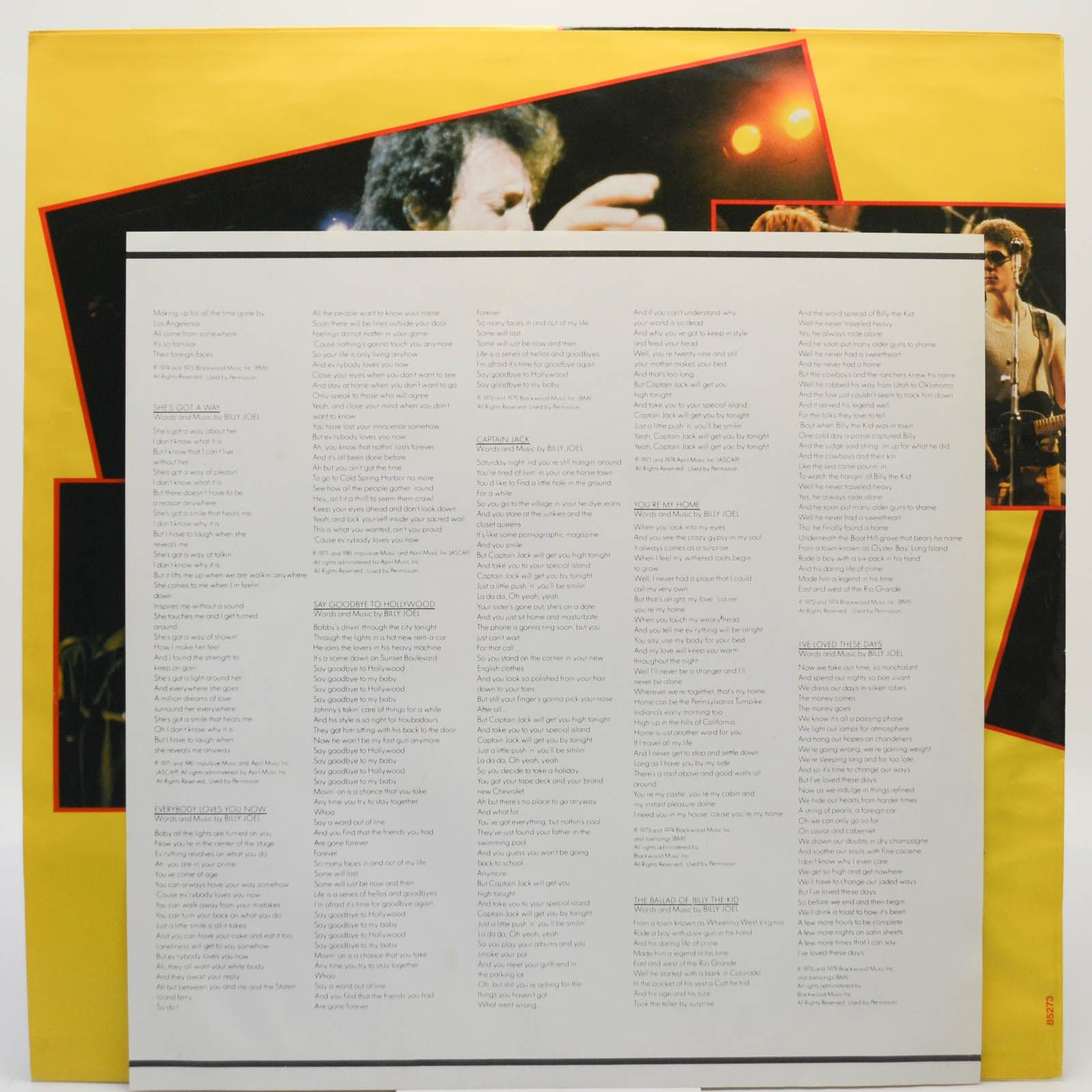 Billy Joel — Songs In The Attic, 1981