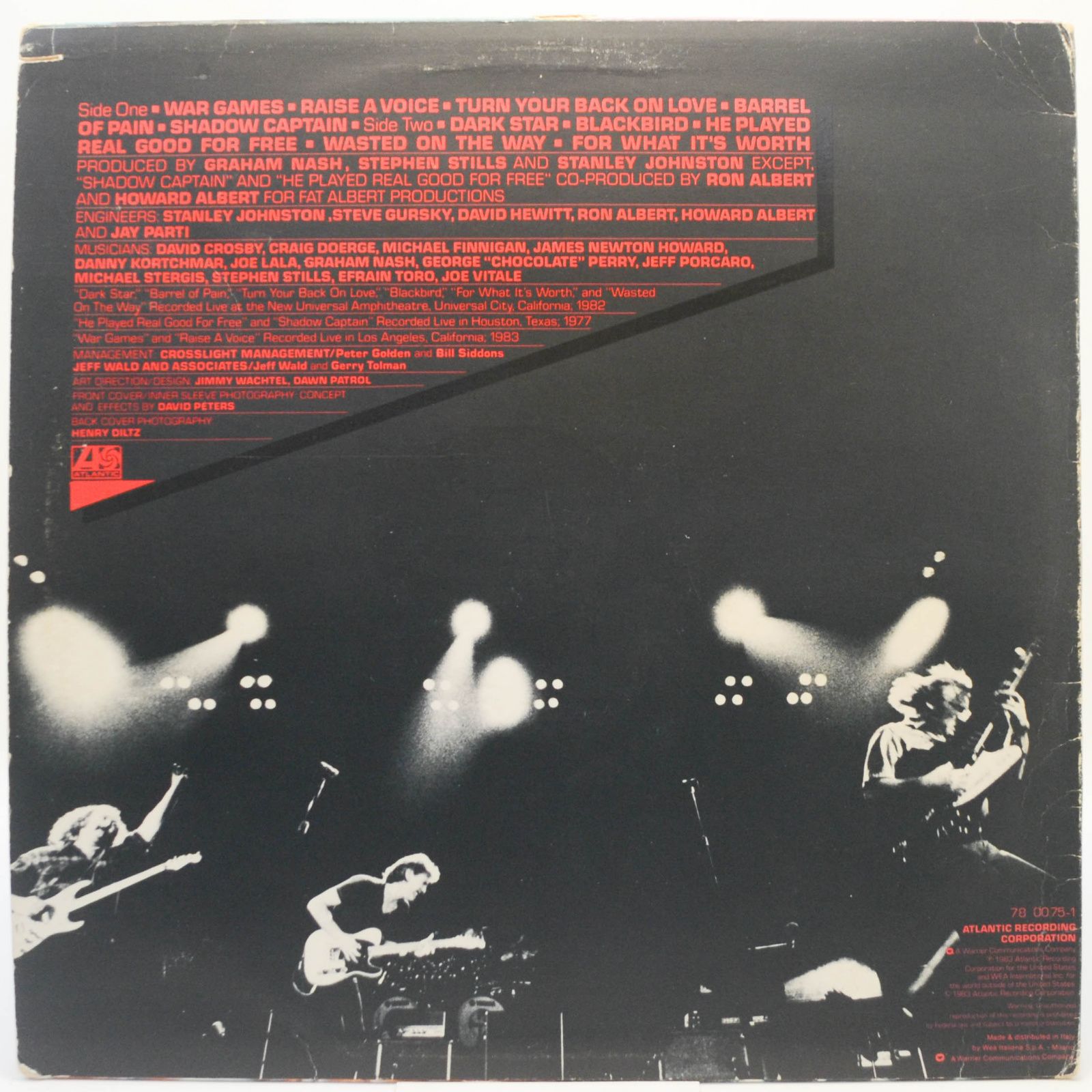 Виниловая пластинка Crosby, Stills & Nash — Allies, 1983