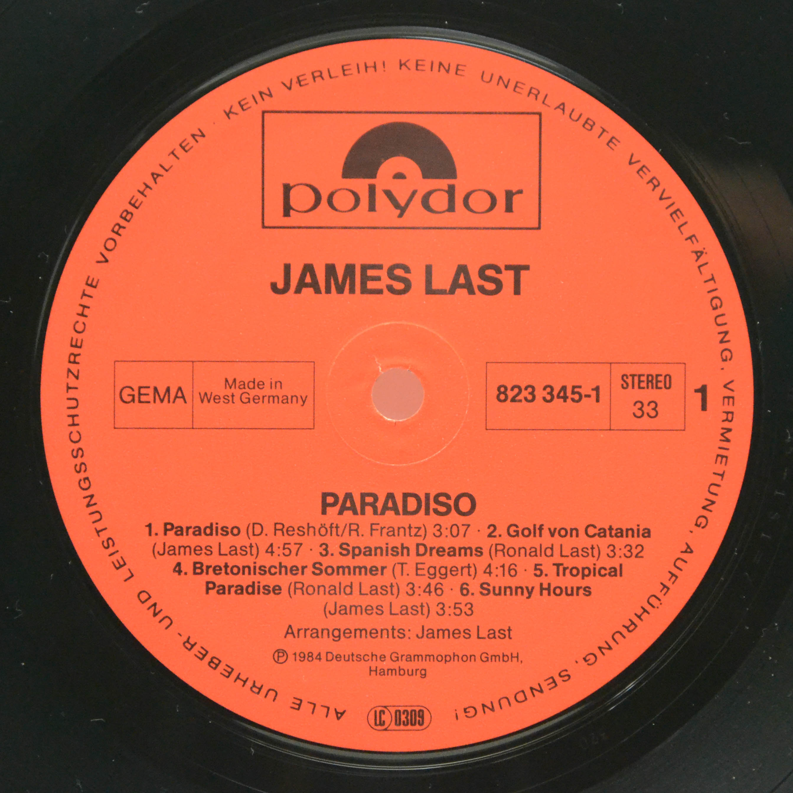 James Last — Paradiso, 1984