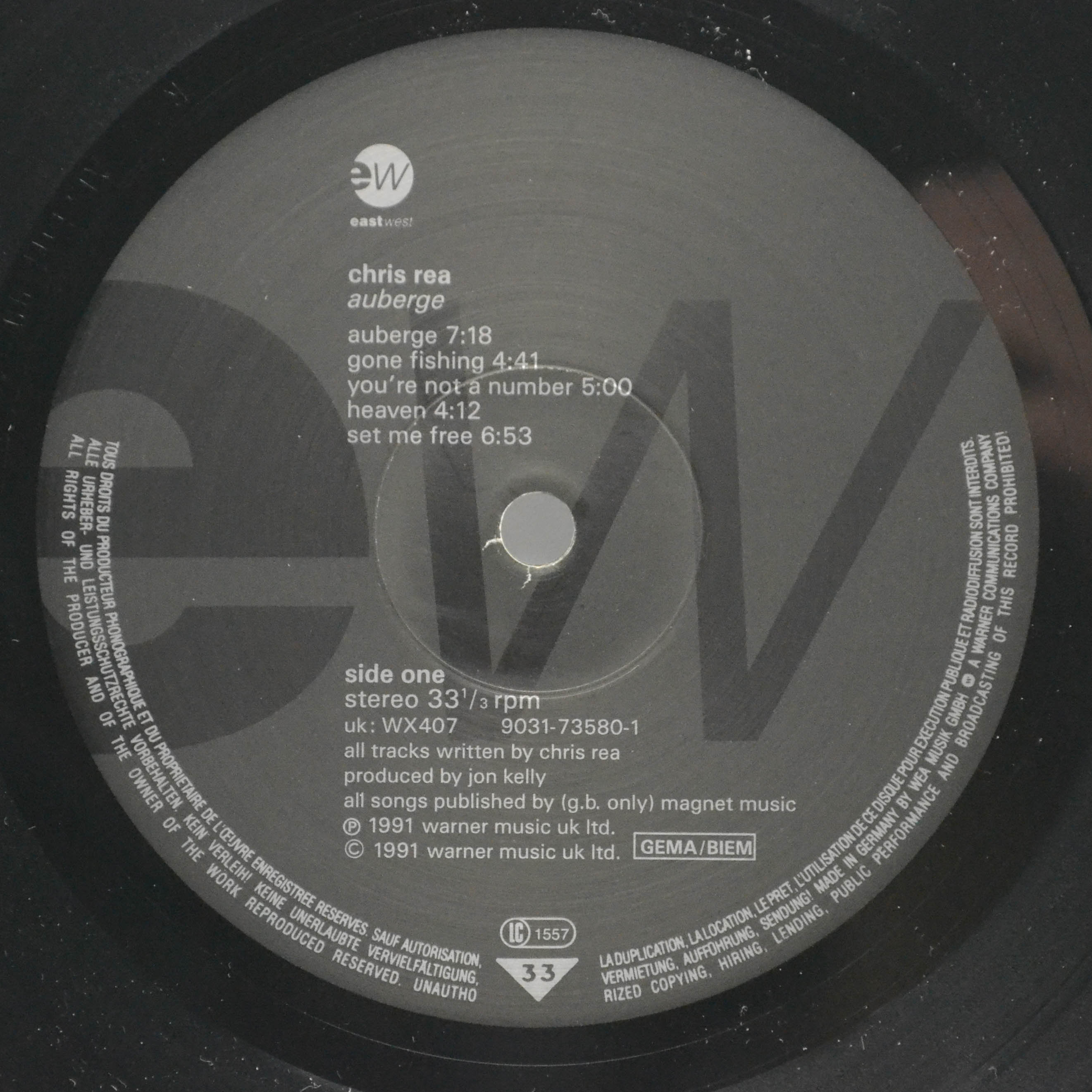 Chris Rea — Auberge, 1991