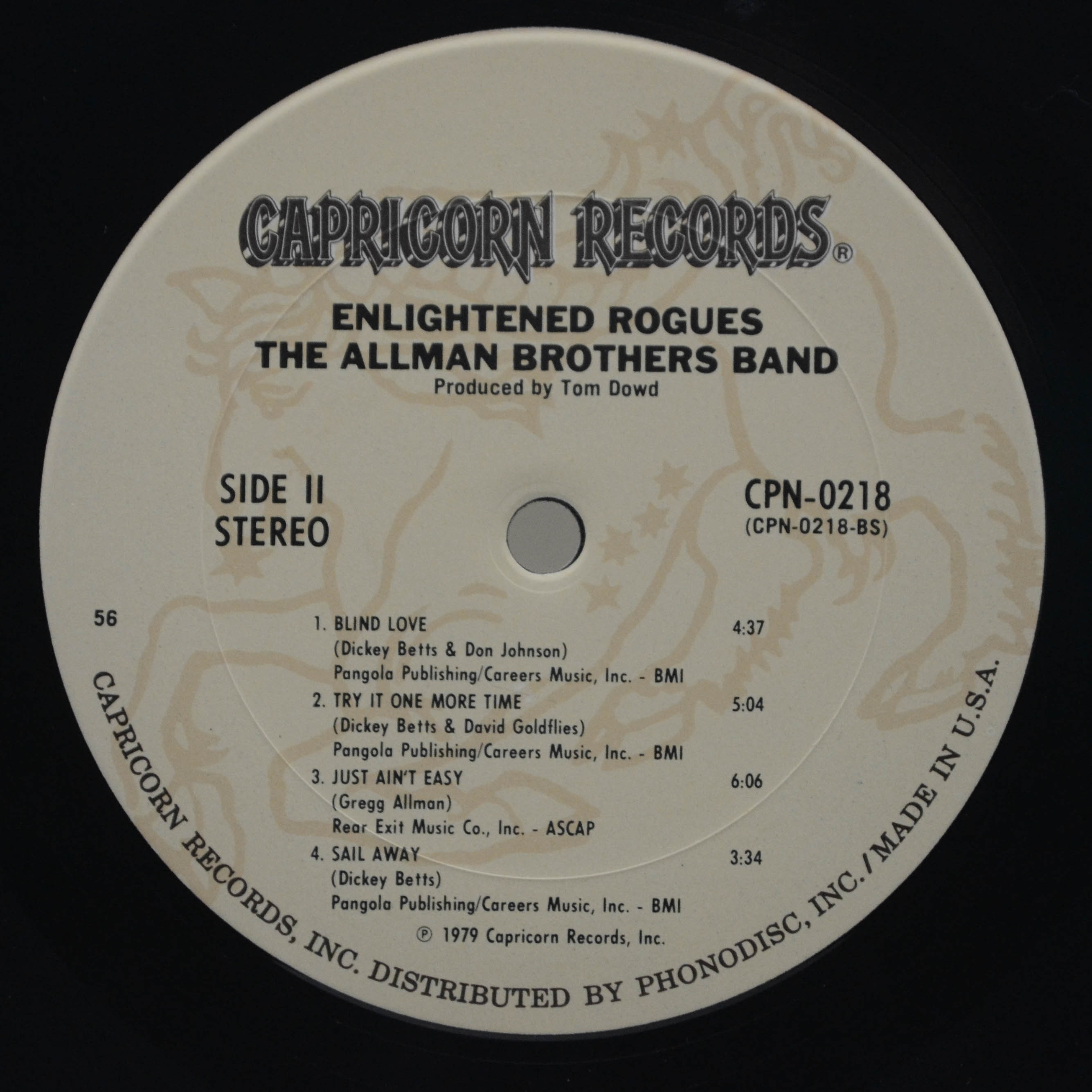 Allman Brothers Band — Enlightened Rogues (1-st, USA), 1979