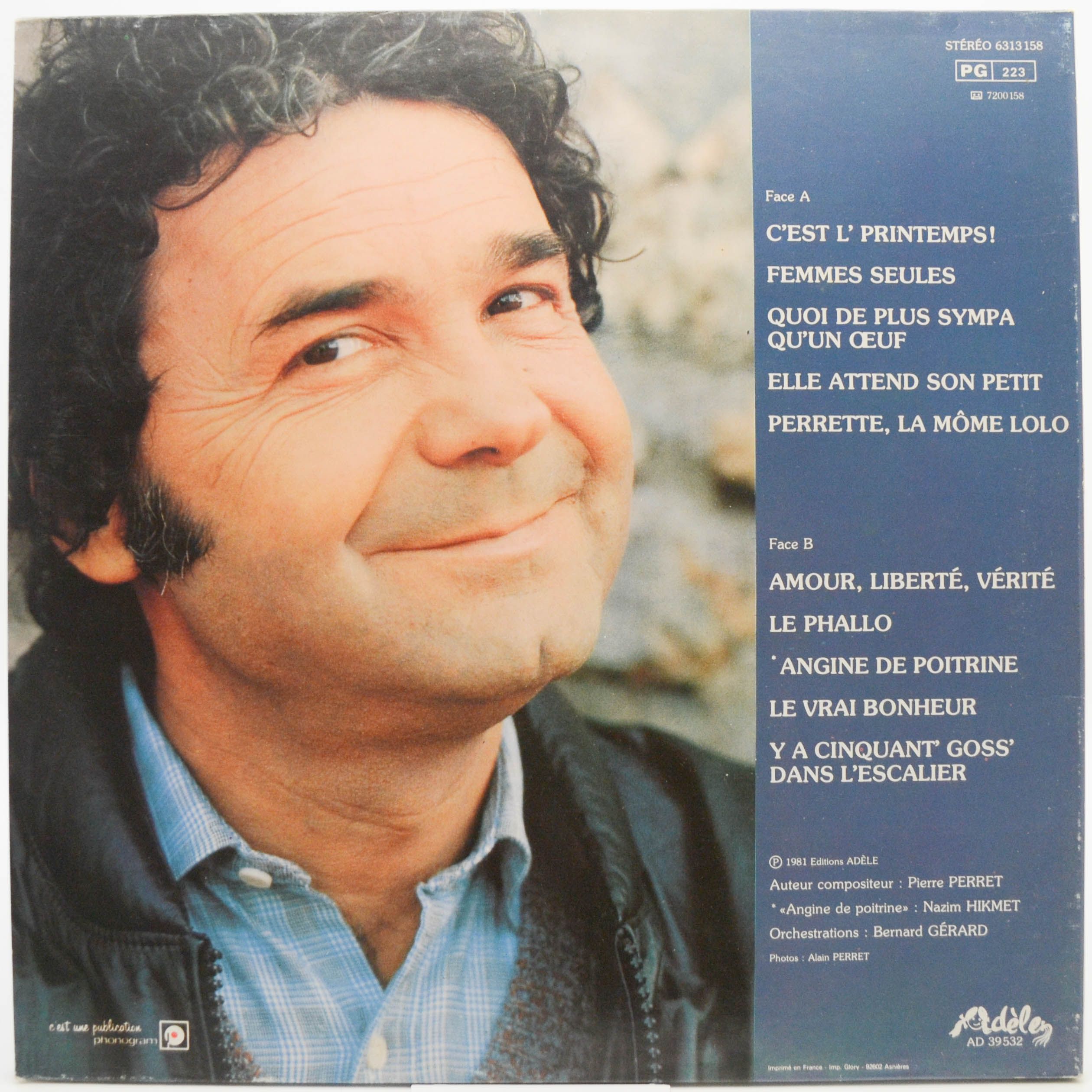 Виниловая пластинка Pierre Perret — C'est L' Printemps!, 1981