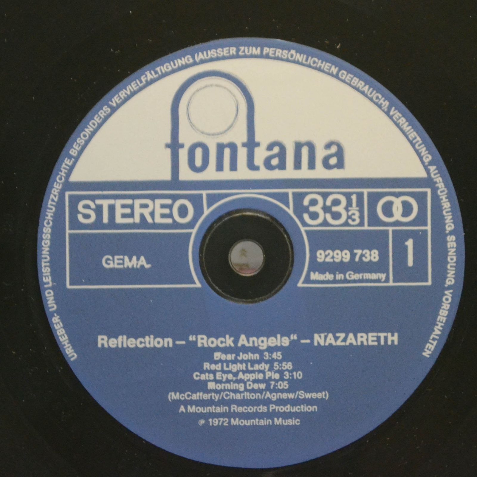 Nazareth — Reflection - Rock Angels, 1975