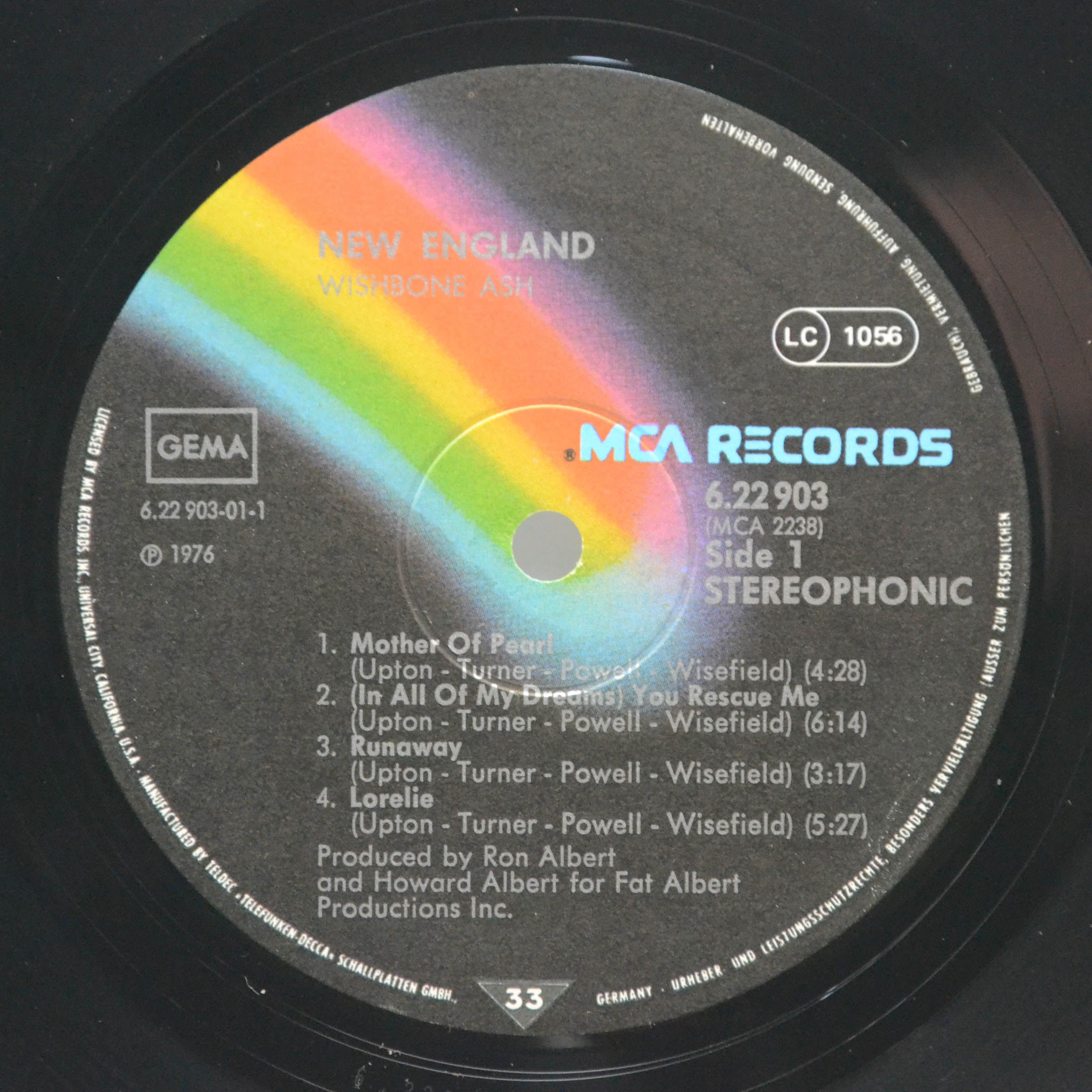 Виниловая пластинка Wishbone Ash — New England, 1976