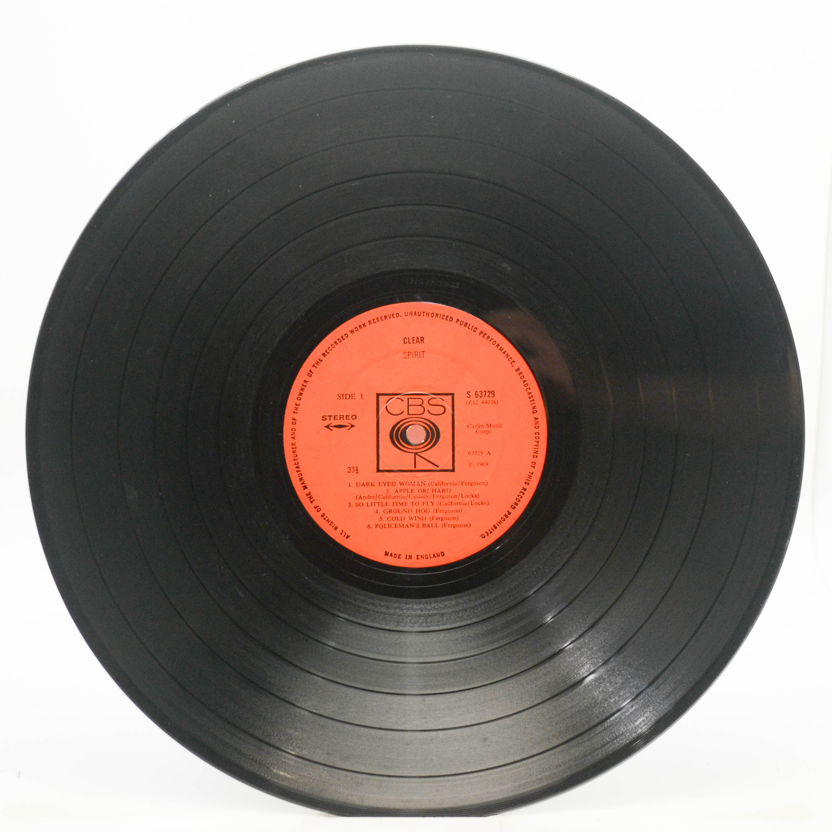 Spirit — Clear (UK), 1969