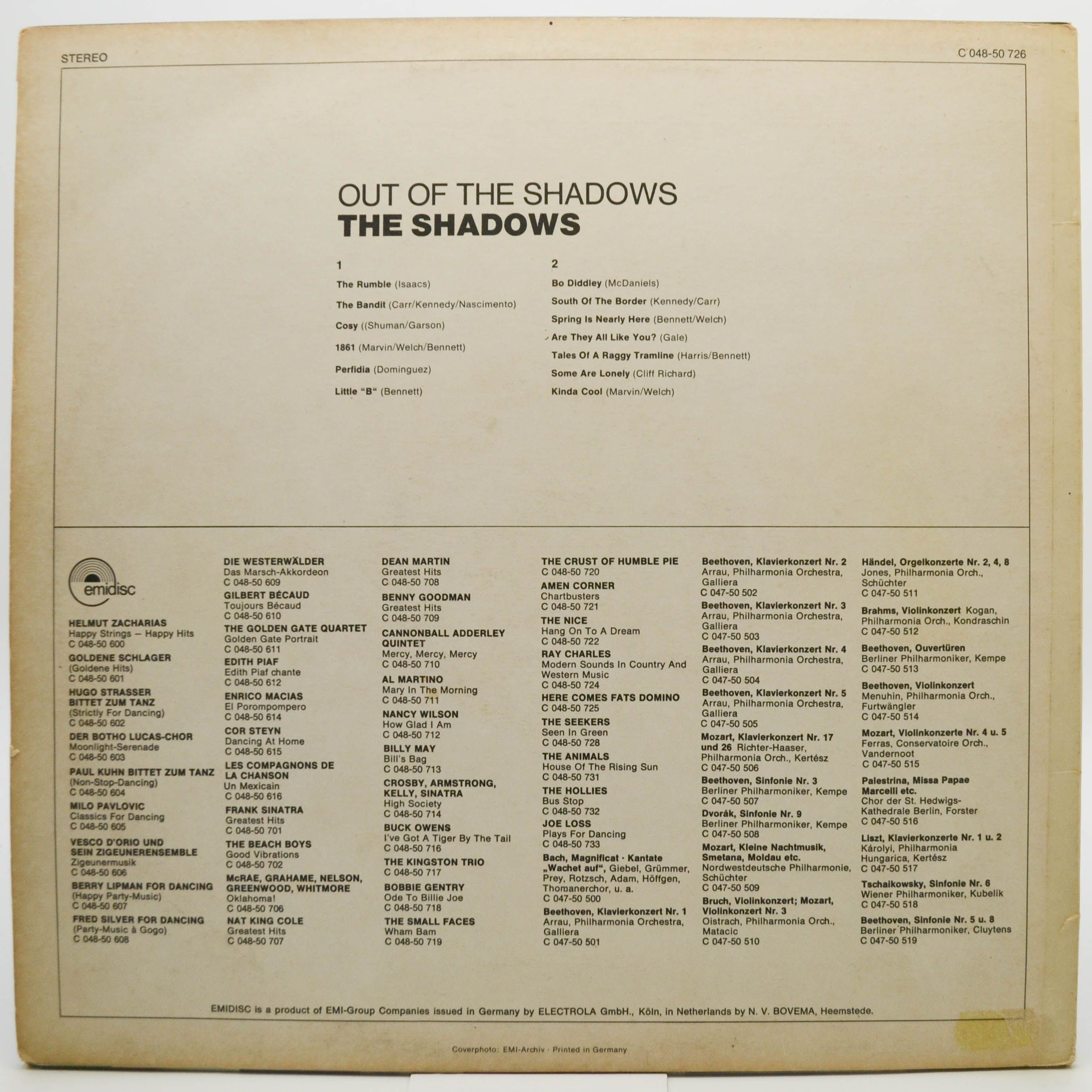 Shadows — Out Of The Shadows, 1970