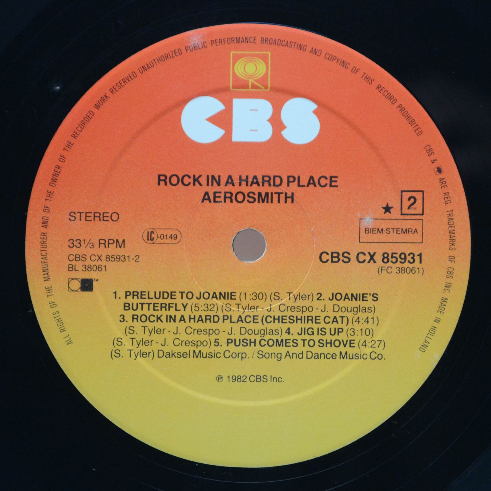 Aerosmith — Rock In A Hard Place, 1982