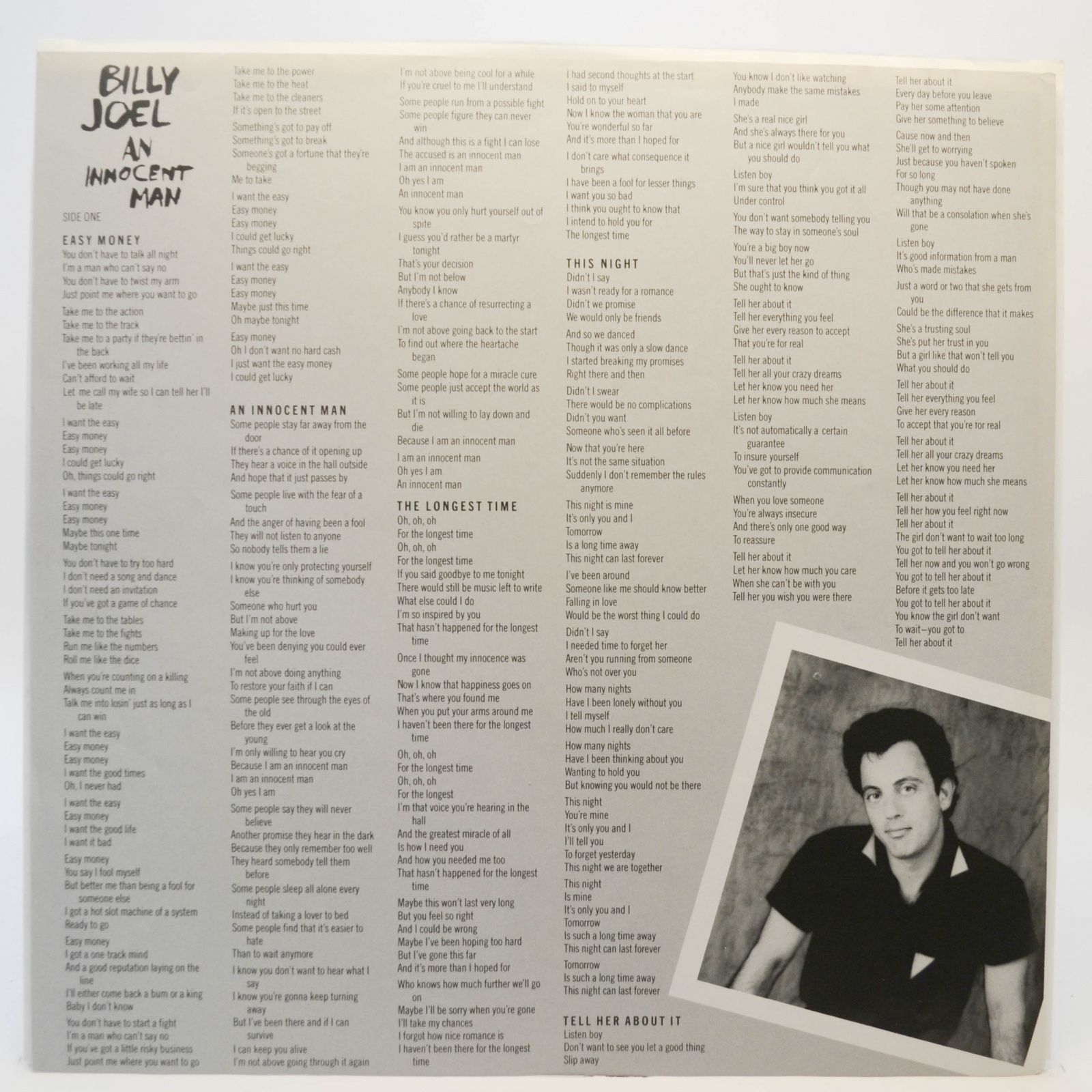 Billy Joel — An Innocent Man, 1983