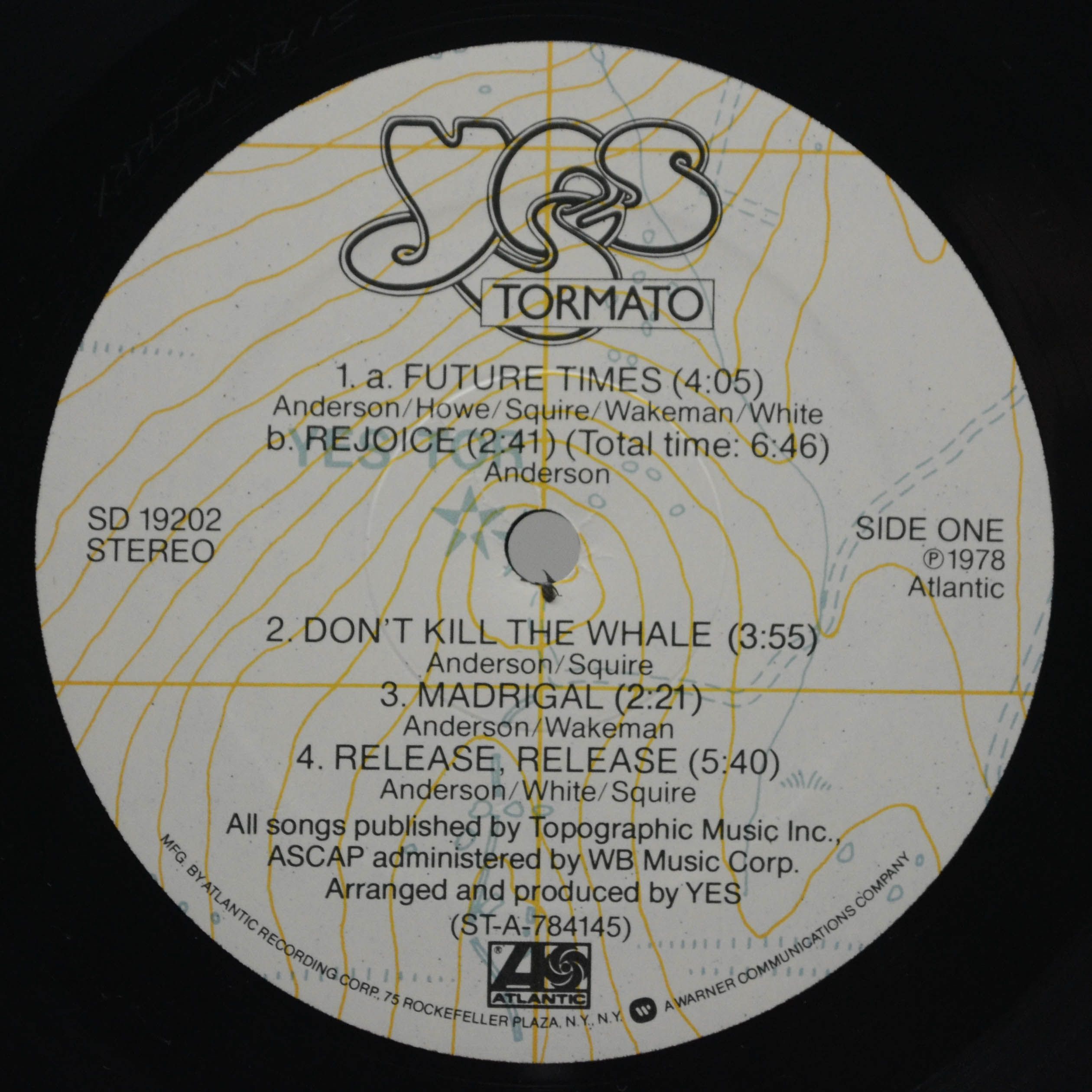 Виниловая пластинка Yes — Tormato (USA), 1978