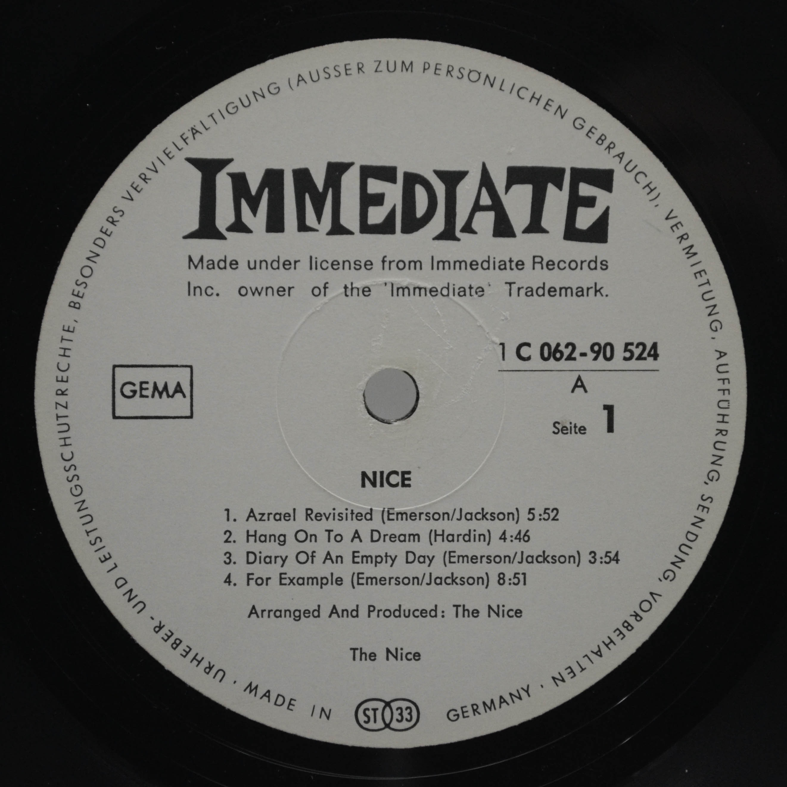 Nice — Nice, 1969
