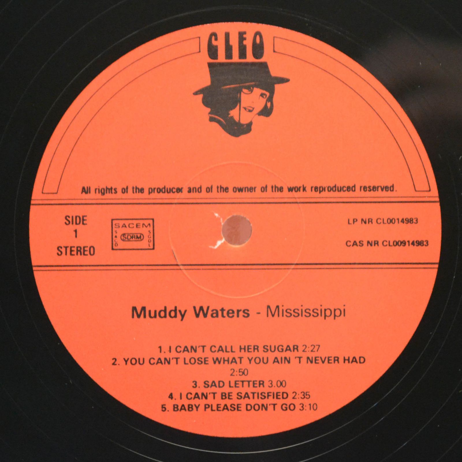 Виниловая пластинка Muddy Waters — Mississippi, 1980