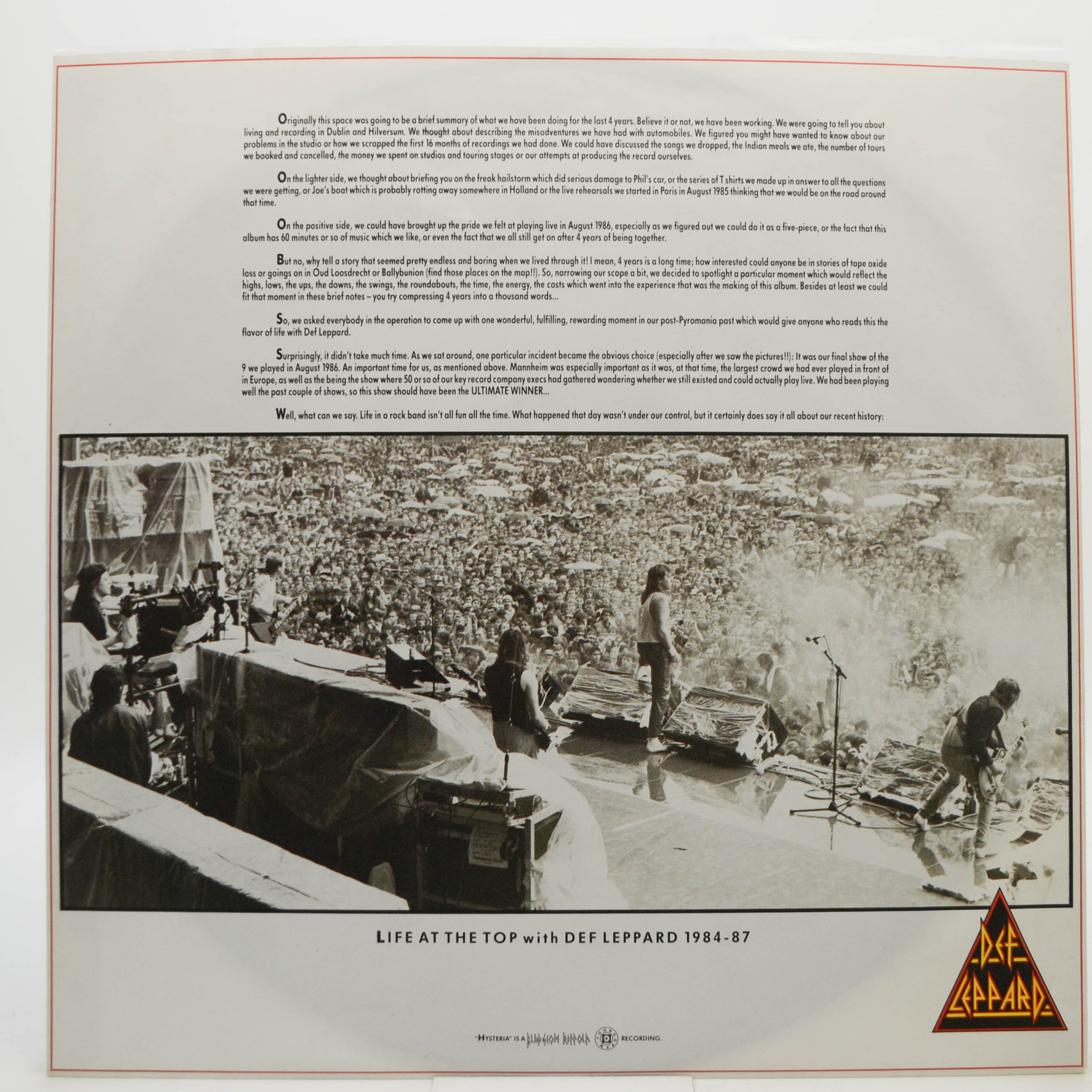 Def Leppard — Hysteria, 1987