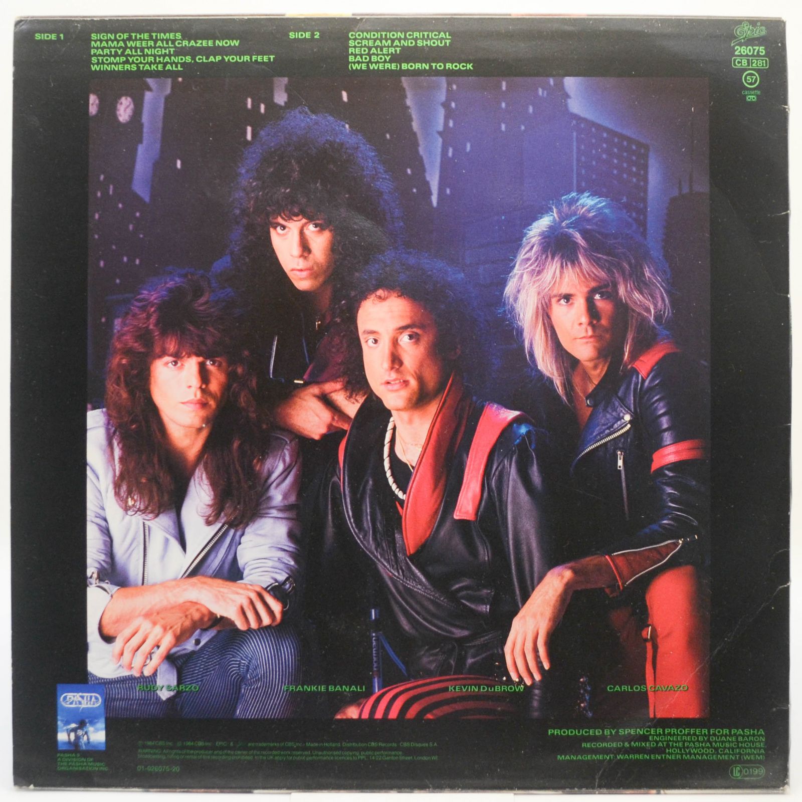 Виниловая пластинка Quiet Riot — Condition Critical, 1984