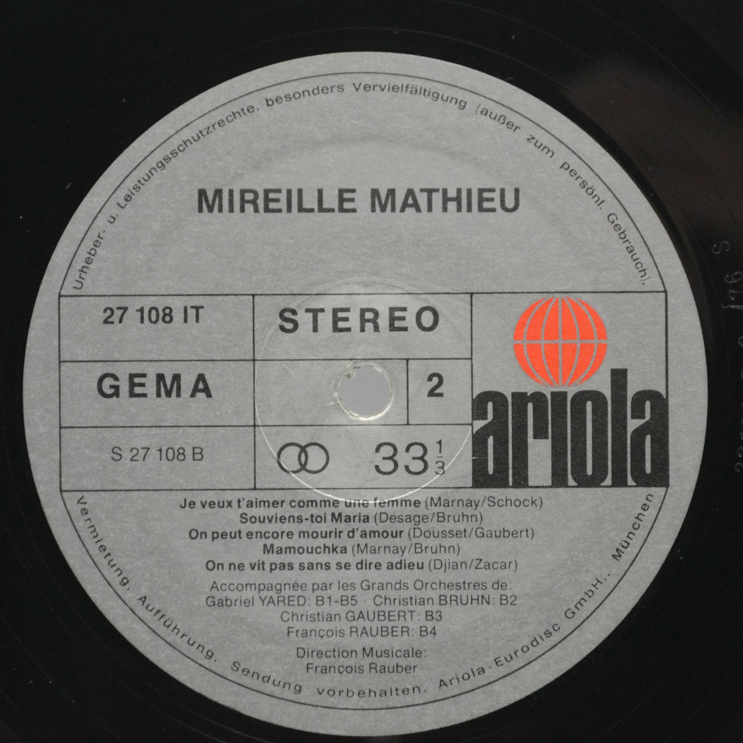 Виниловая пластинка Mireille Mathieu — Mireille Mathieu, 1976