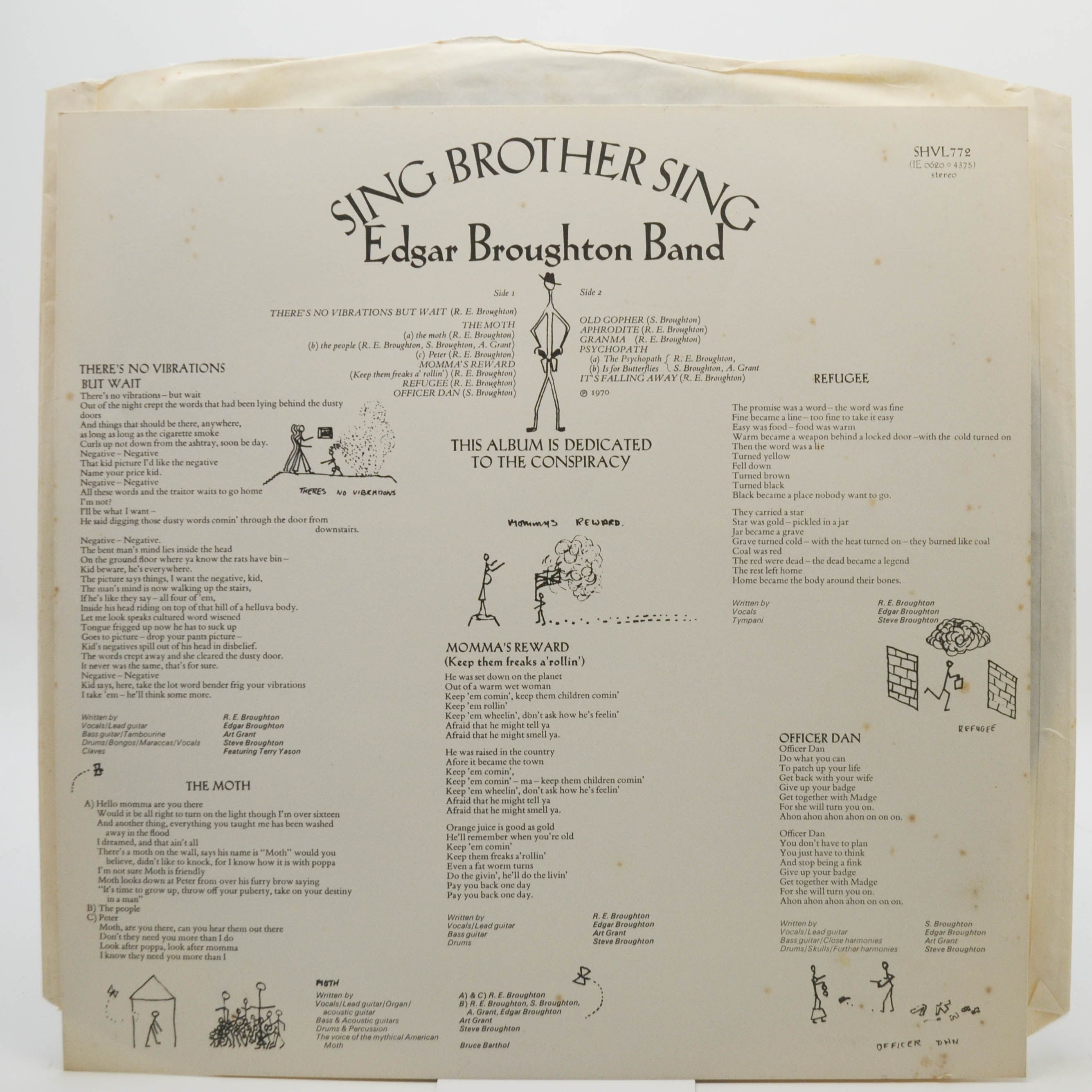 Виниловая пластинка Edgar Broughton Band — Sing Brother Sing, 1970
