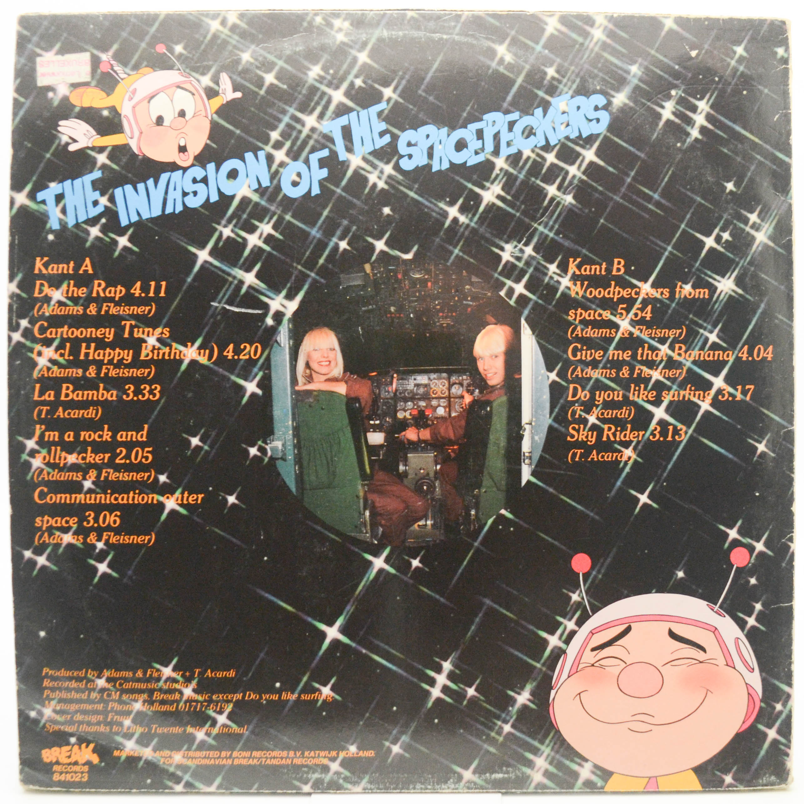 Виниловая пластинка Video Kids — The Invasion Of The Spacepeckers, 1984