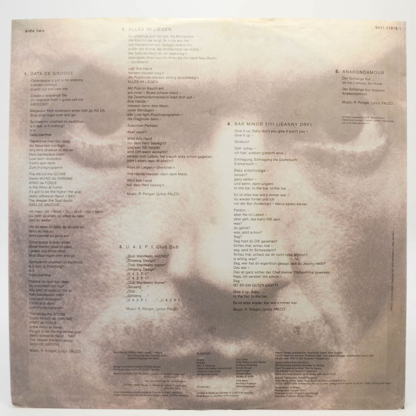 Falco — Data De Groove, 1990