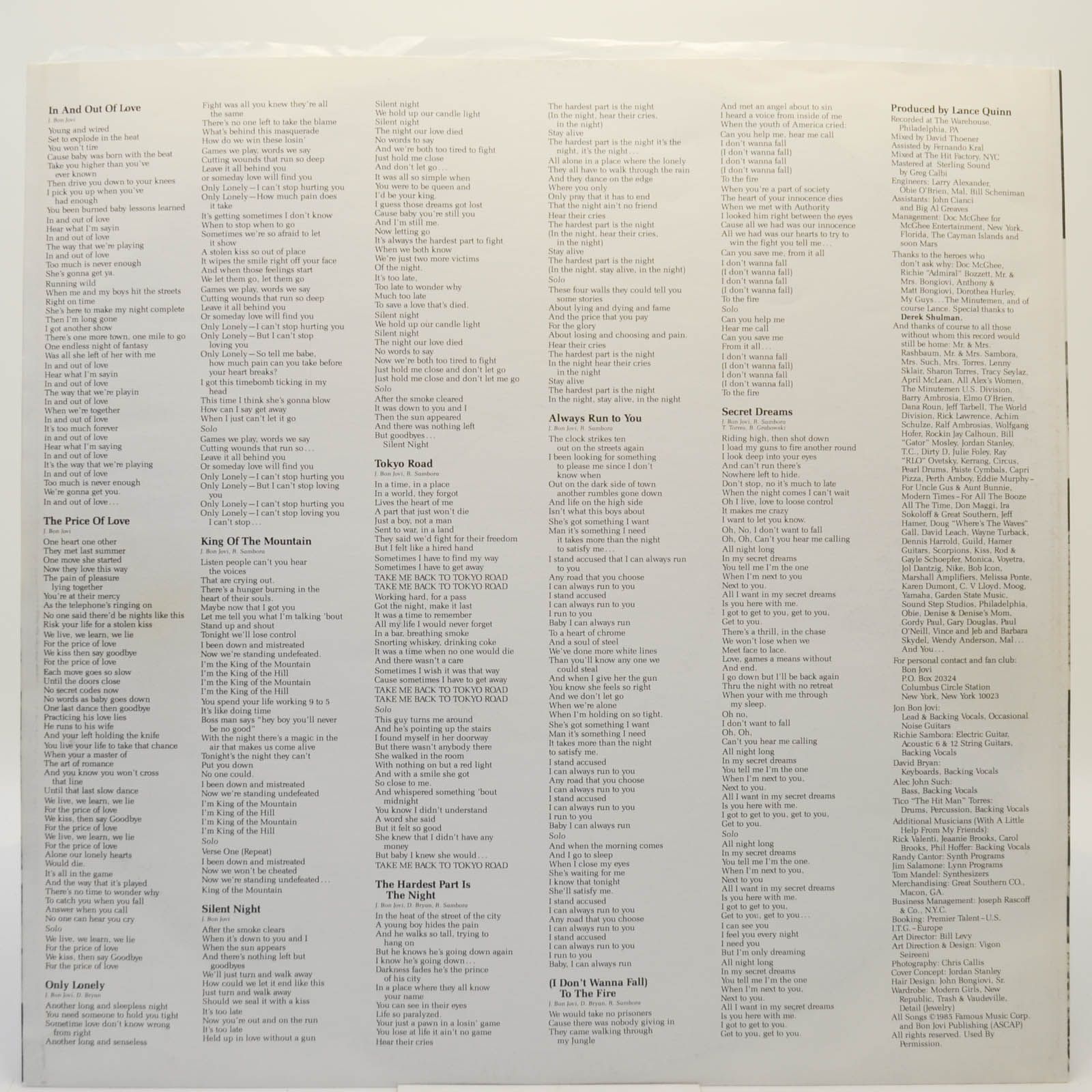 Bon Jovi — 7800° Fahrenheit, 1985