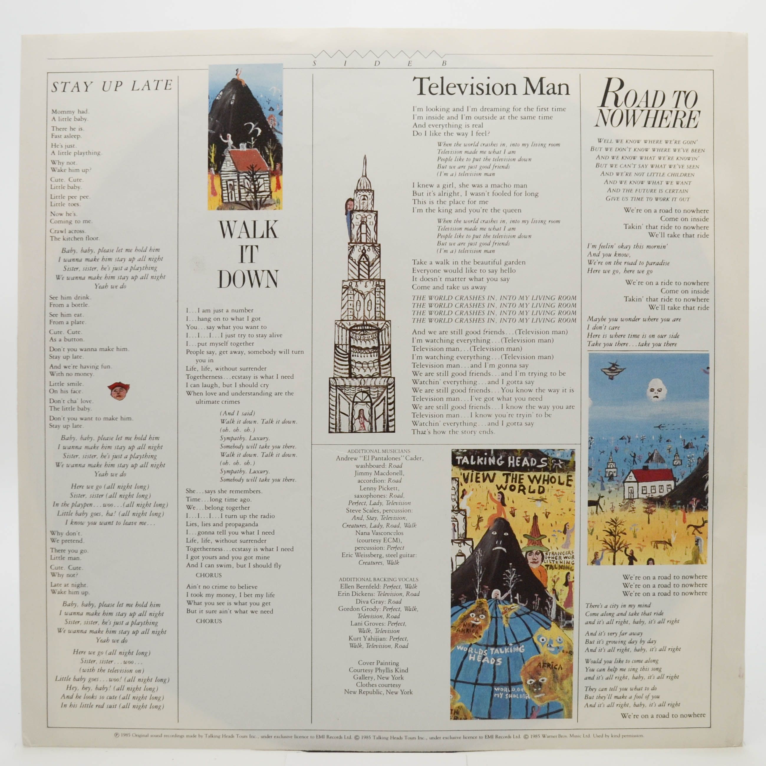 Виниловая пластинка Talking Heads — Little Creatures, 1985
