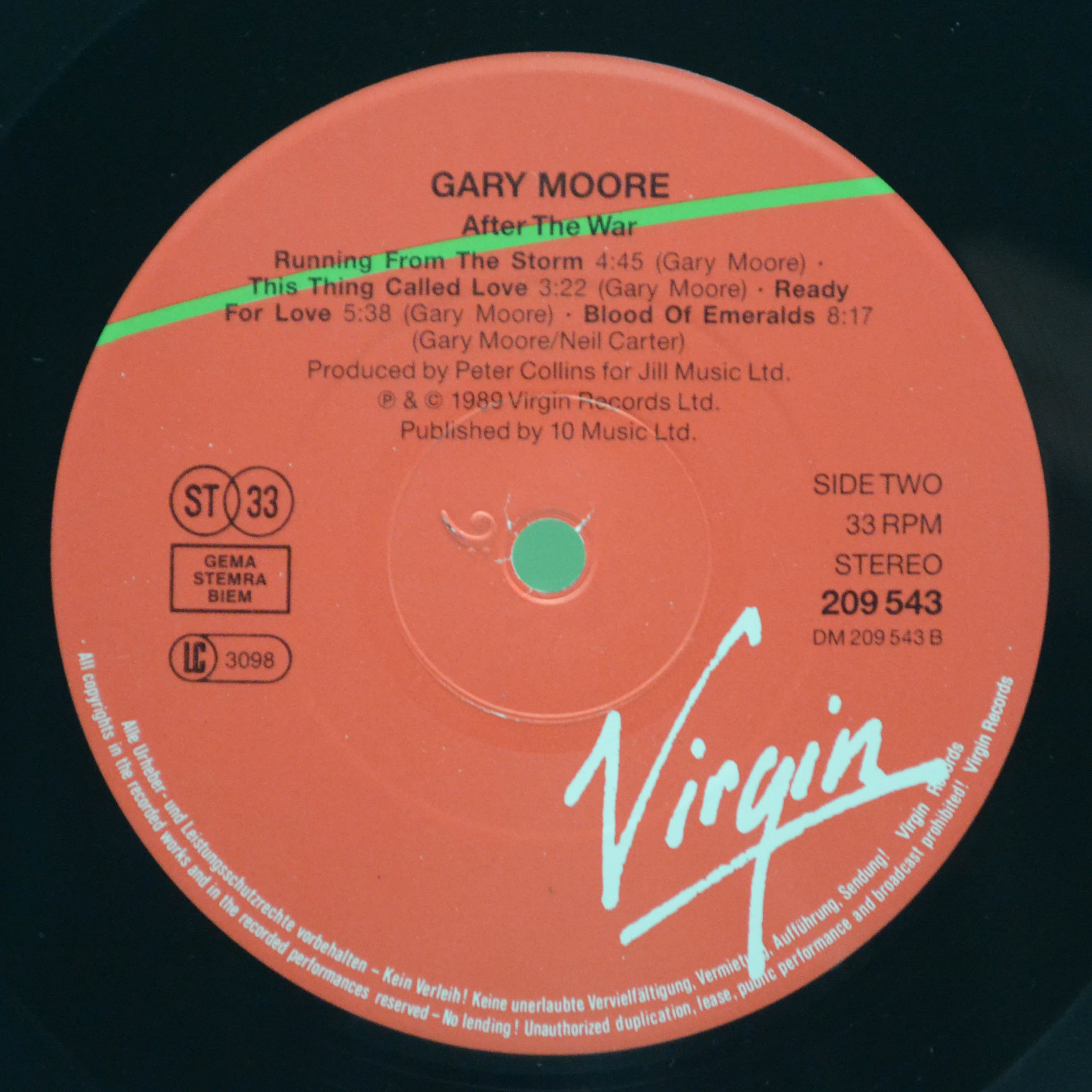 Виниловая пластинка Gary Moore — After The War, 1989