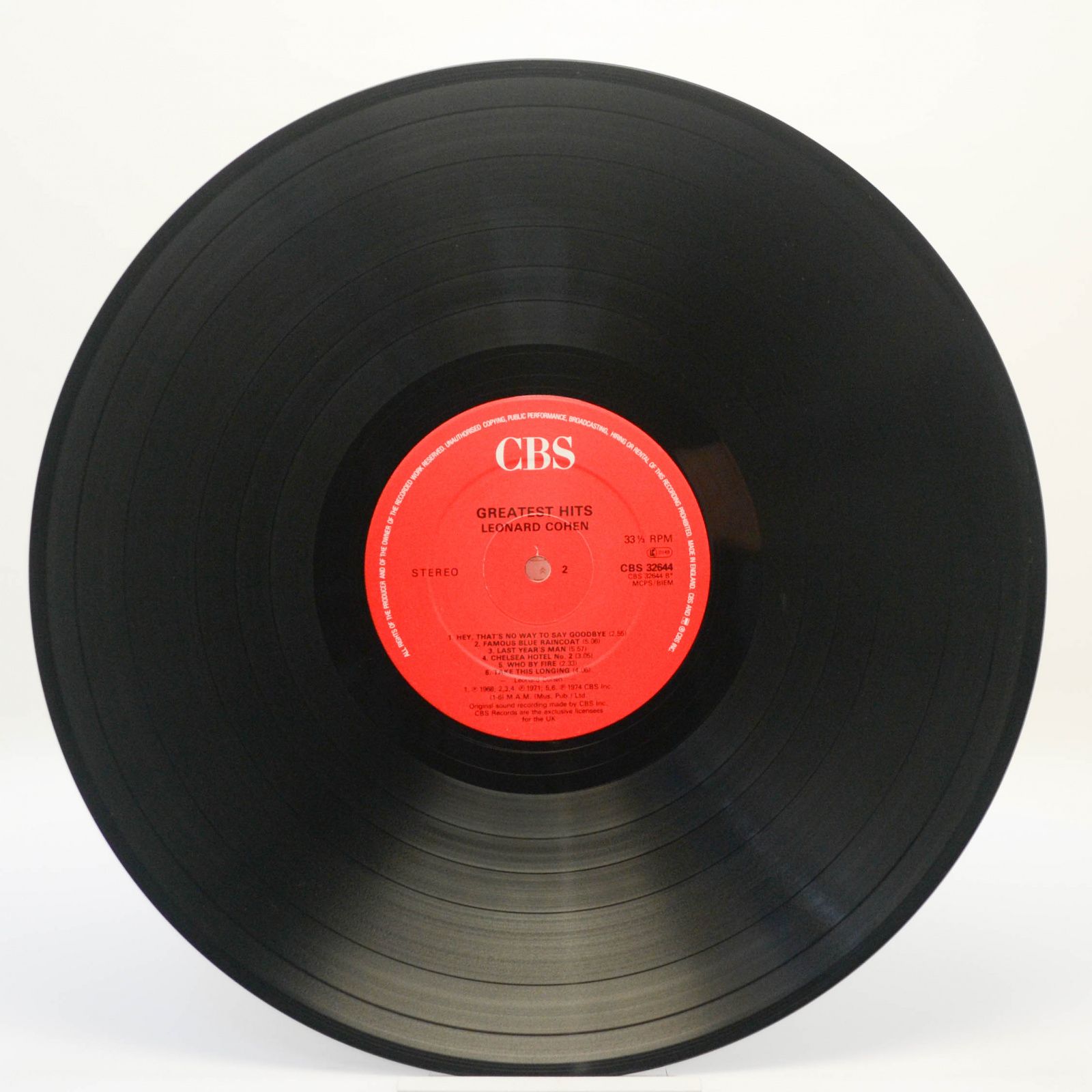 Leonard Cohen — Greatest Hits (UK), 1975