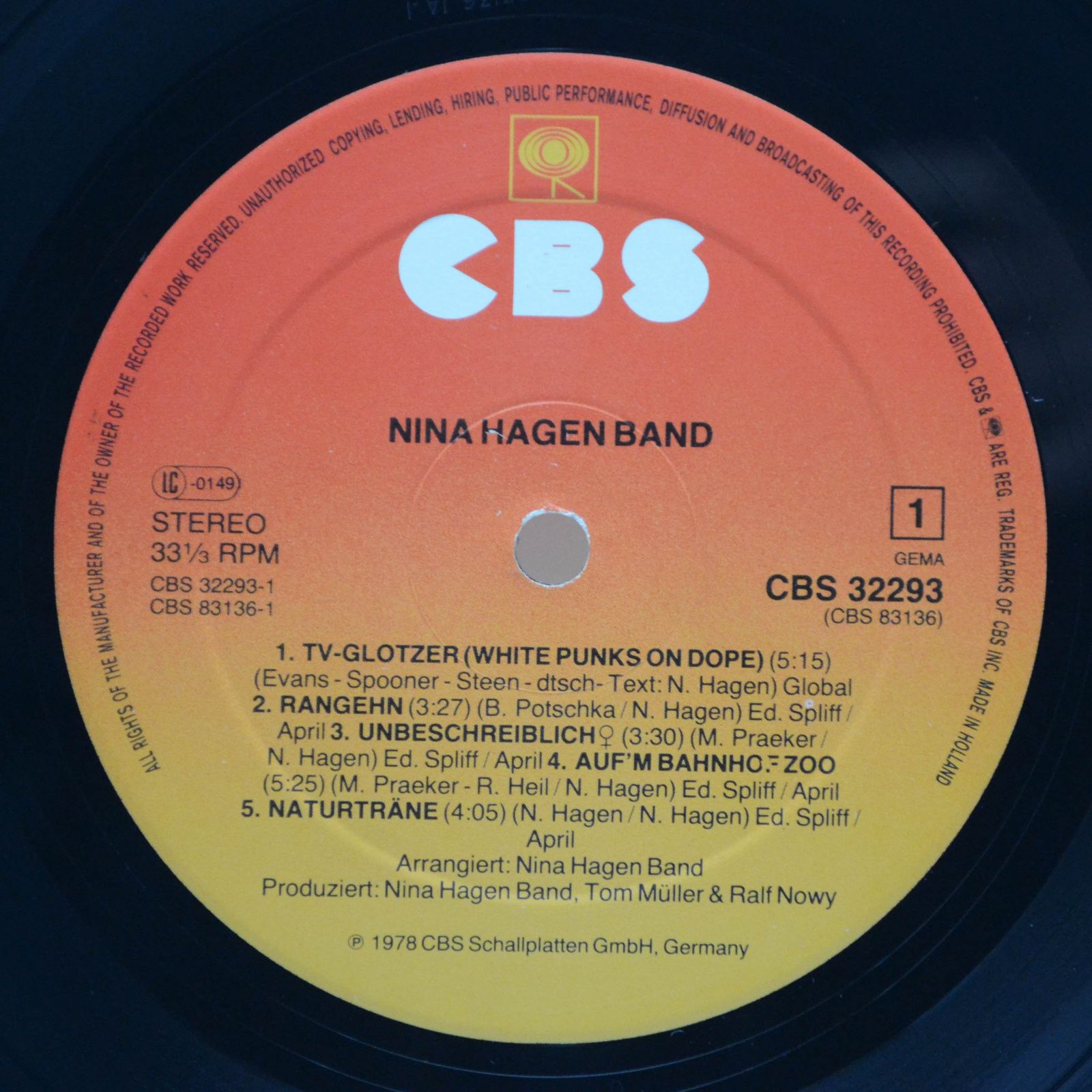 Nina Hagen Band — Nina Hagen Band, 1978