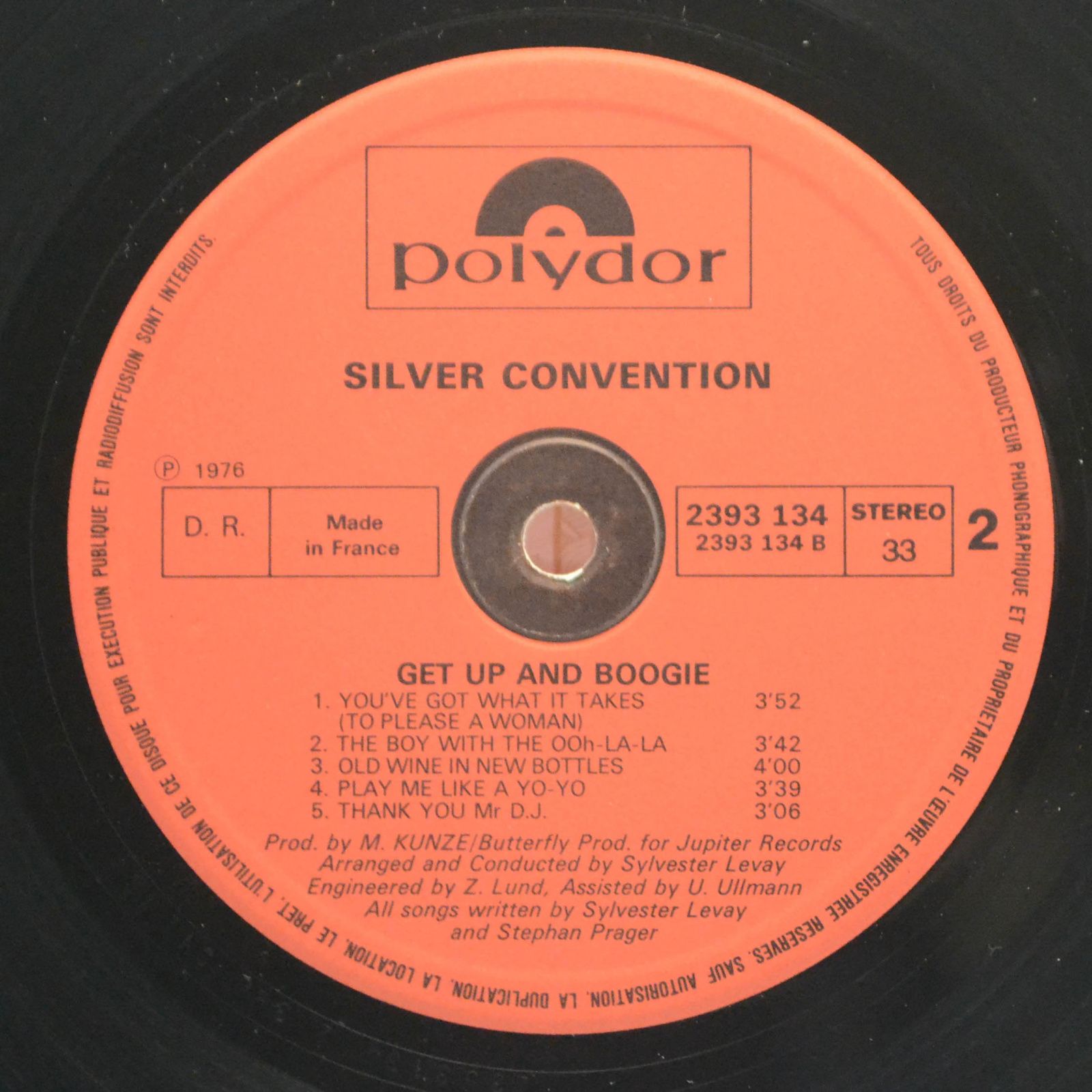 Виниловая пластинка Silver Convention — Get Up And Boogie!, 1976