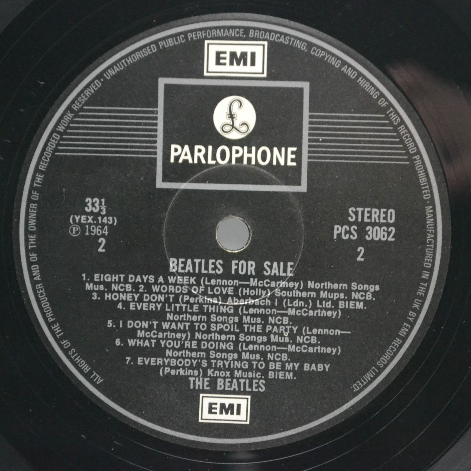 Beatles — Beatles For Sale (UK), 1964