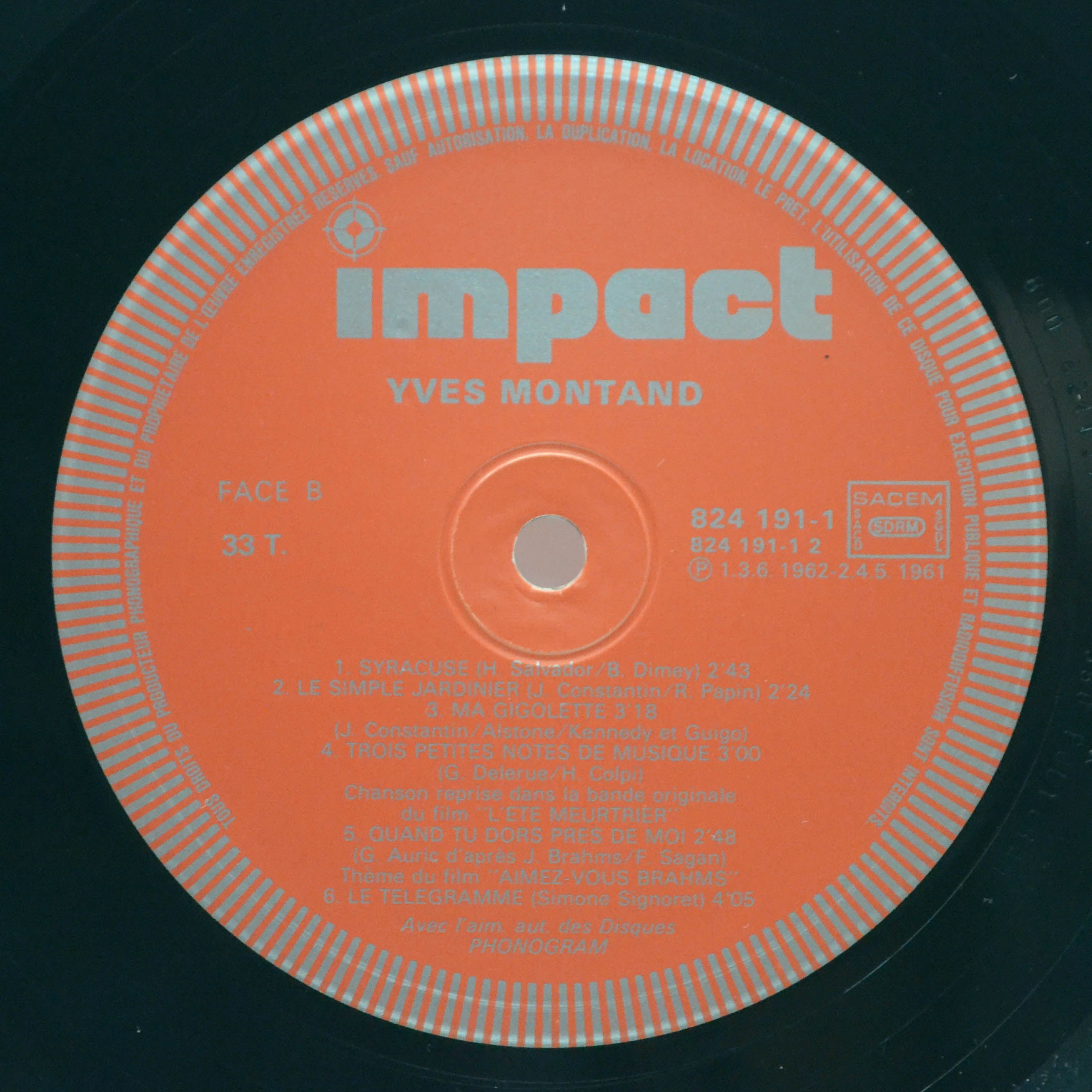 Yves Montand — Yves Montand, 1985