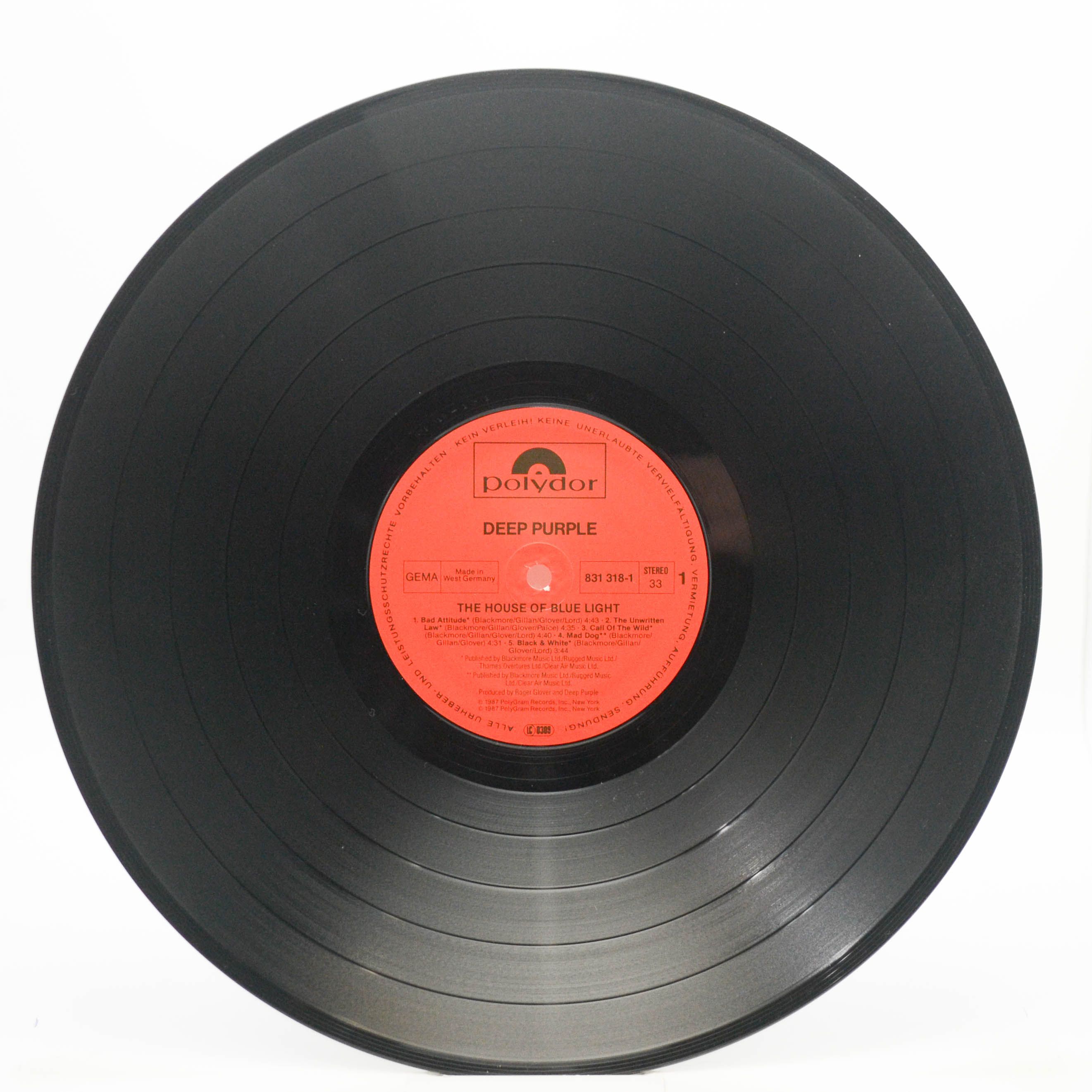 Deep Purple — The House Of Blue Light, 1987