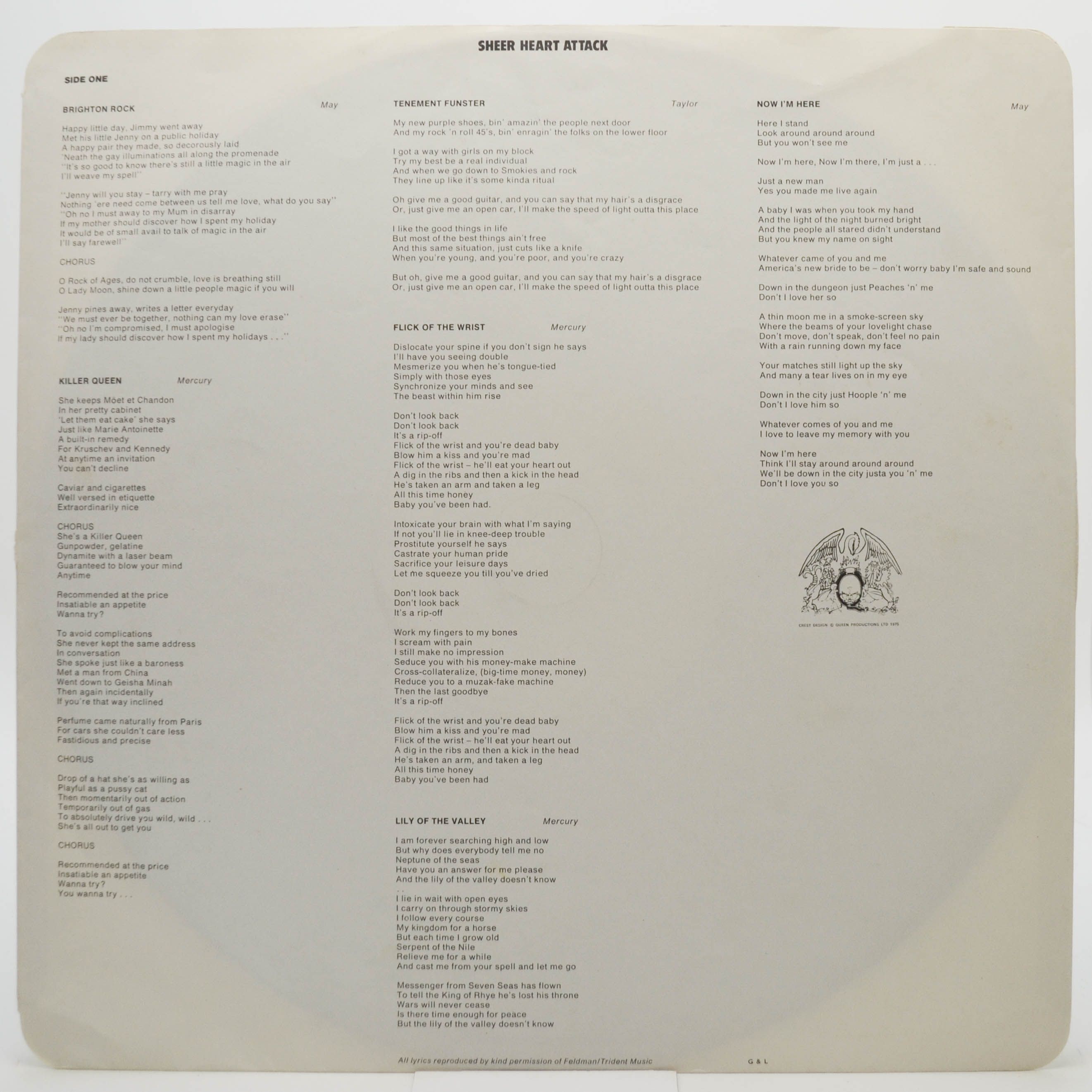 Queen — Sheer Heart Attack (UK), 1974