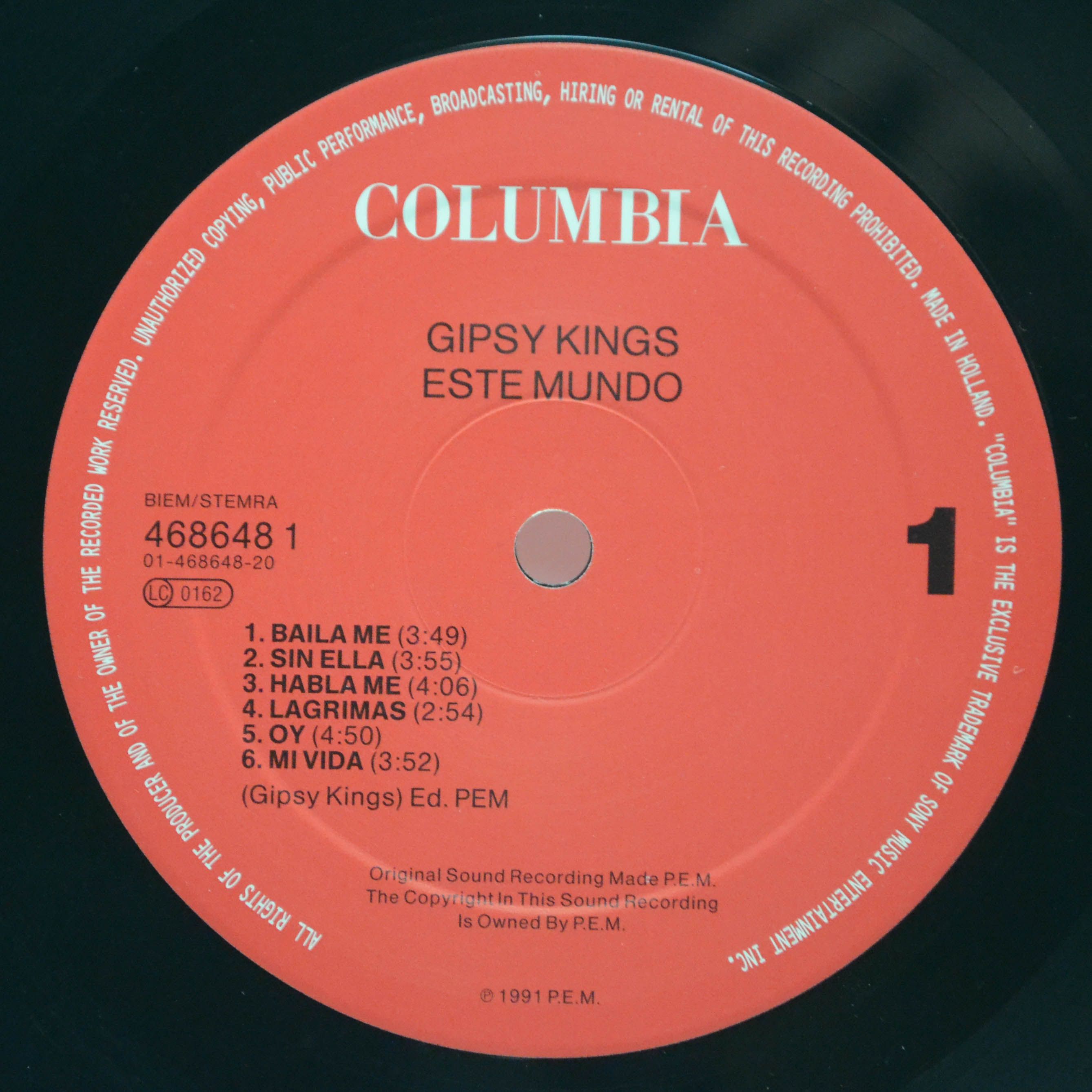 Виниловая пластинка Gipsy Kings — Este Mundo, 1991