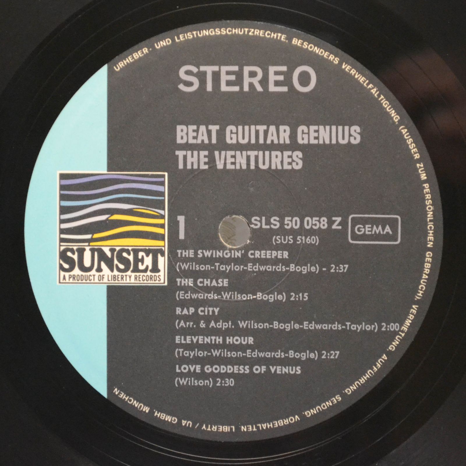 Виниловая пластинка Ventures — Beat Guitar Genius Of The Ventures, 1967