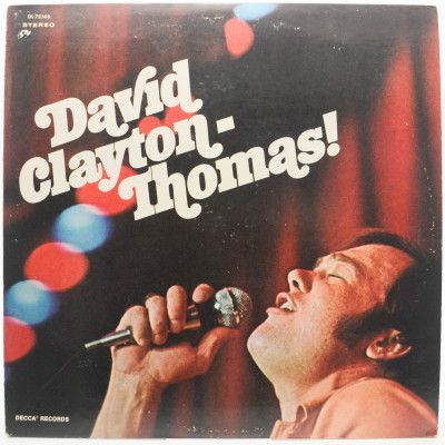Виниловая пластинка David Clayton-Thomas! (USA), 1969