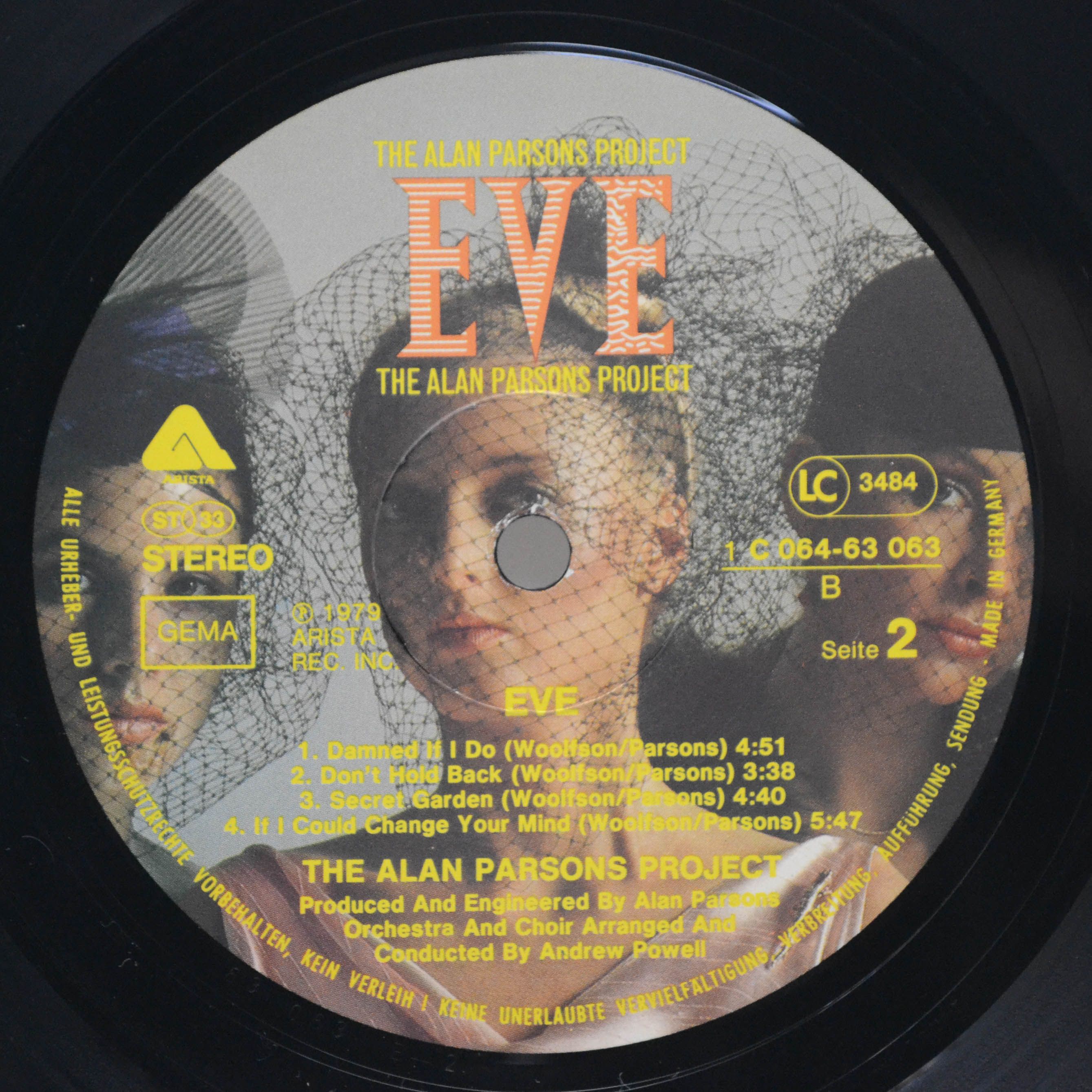 Виниловая пластинка Alan Parsons Project — Eve, 1979