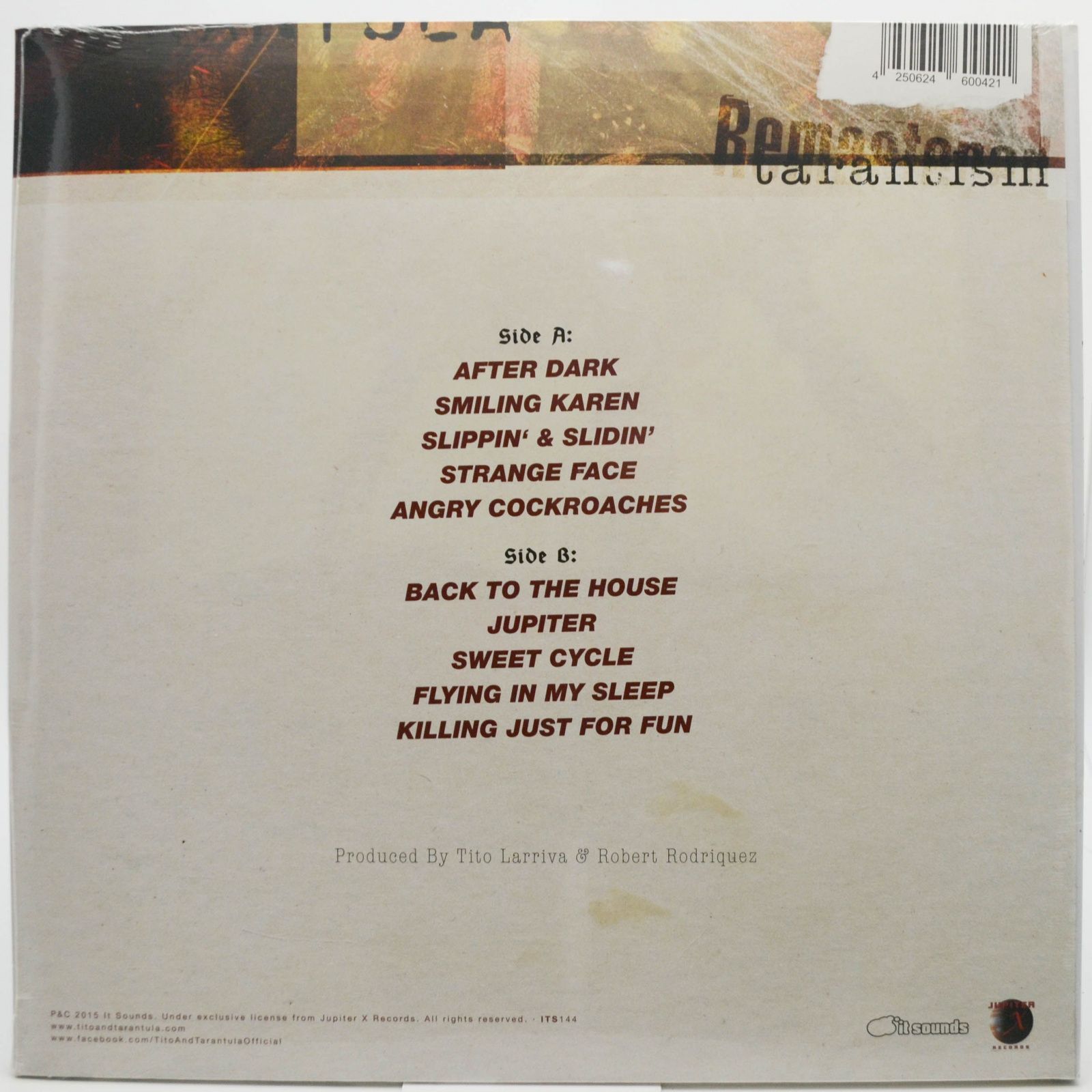 Виниловая пластинка Tito & Tarantula — Tarantism, 1997