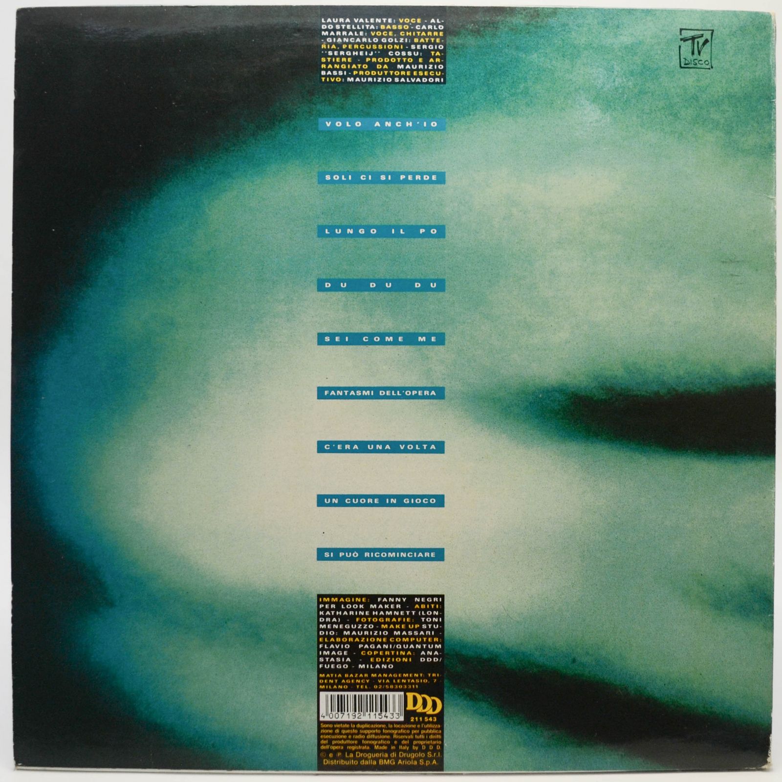 Matia Bazar — Anime Pigre (1-st, Italy), 1991