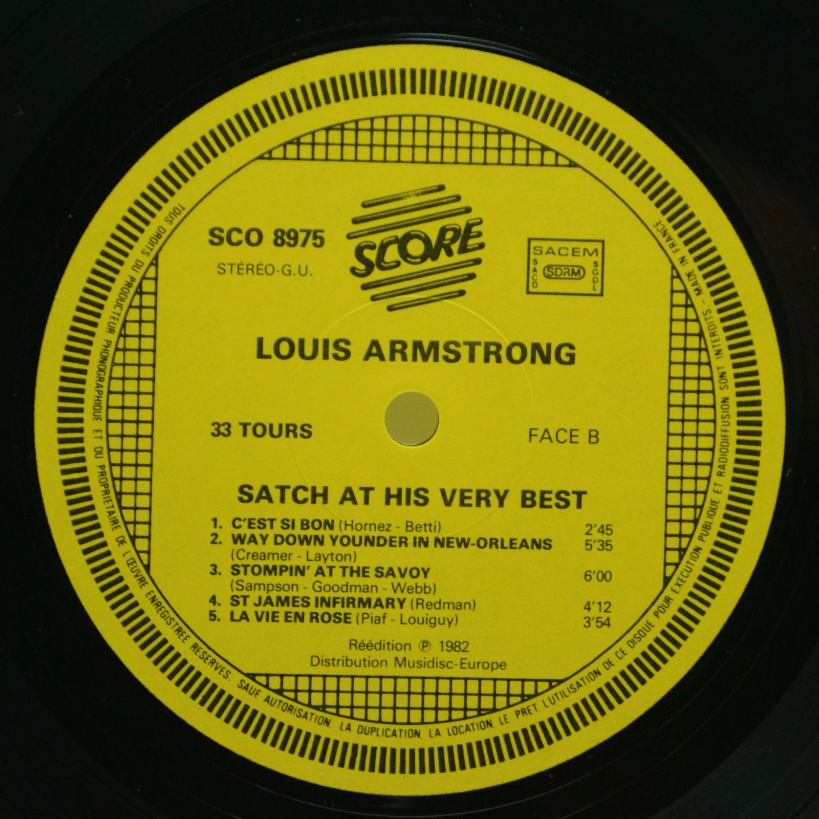 Louis Armstrong — Satch At His Very Best, 1982