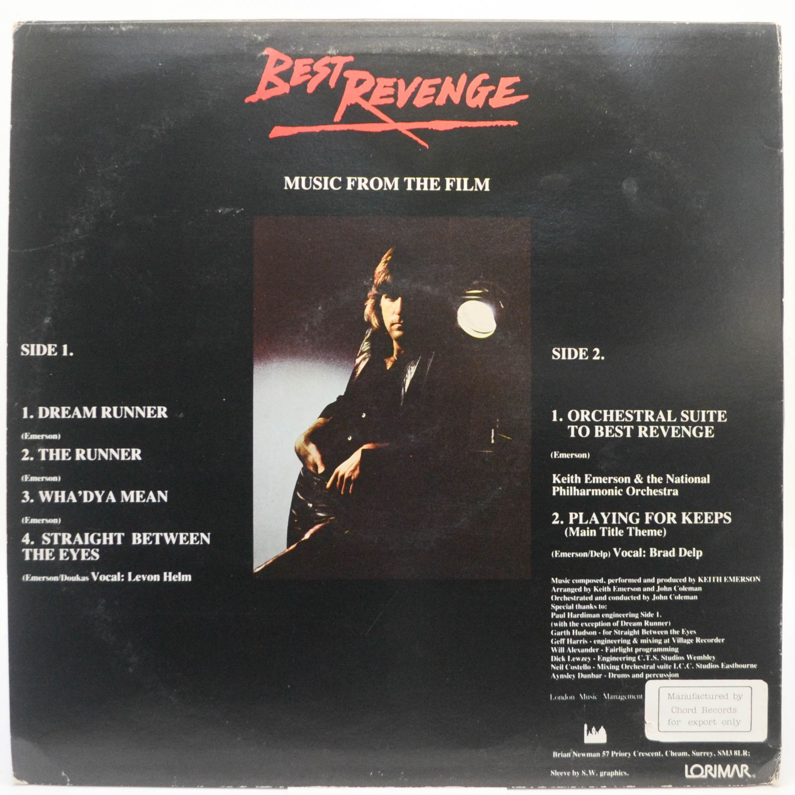Виниловая пластинка Keith Emerson — Best Revenge (1-st, UK), 1985